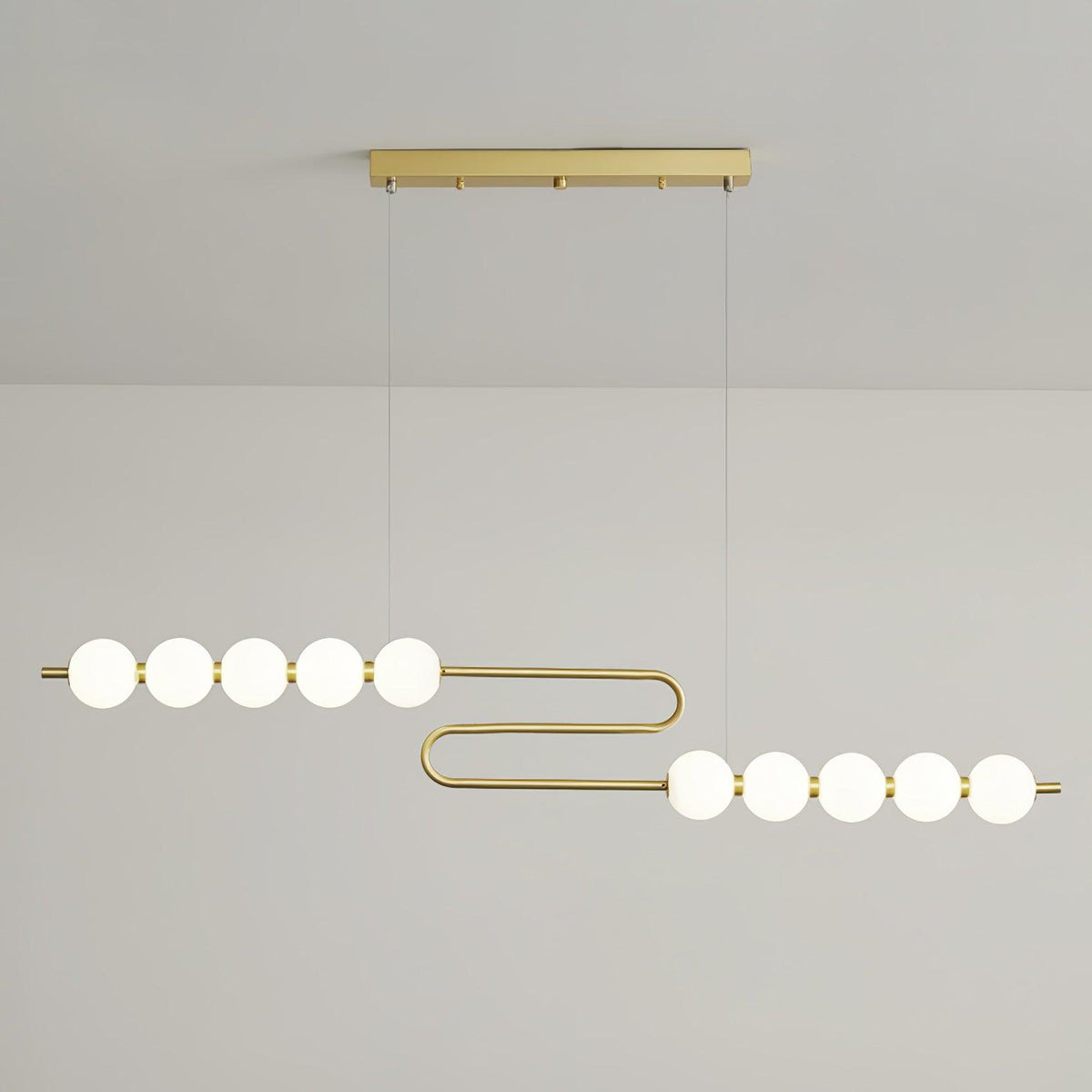 Auroira Contemporary Brass Pendant Lamp