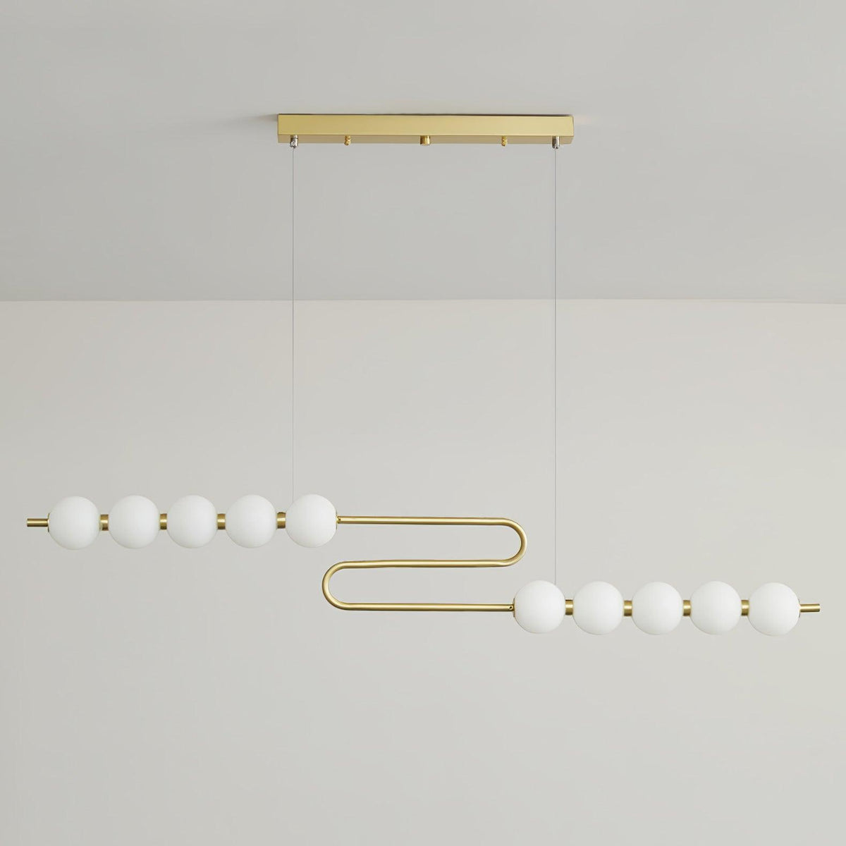 Auroira Contemporary Brass Pendant Lamp