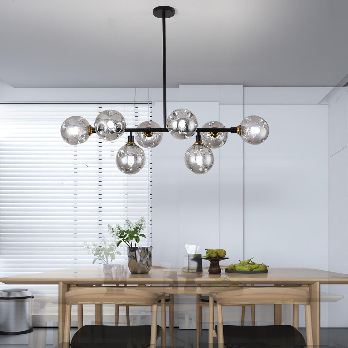 Velaiel Chandelier Glass and Metal