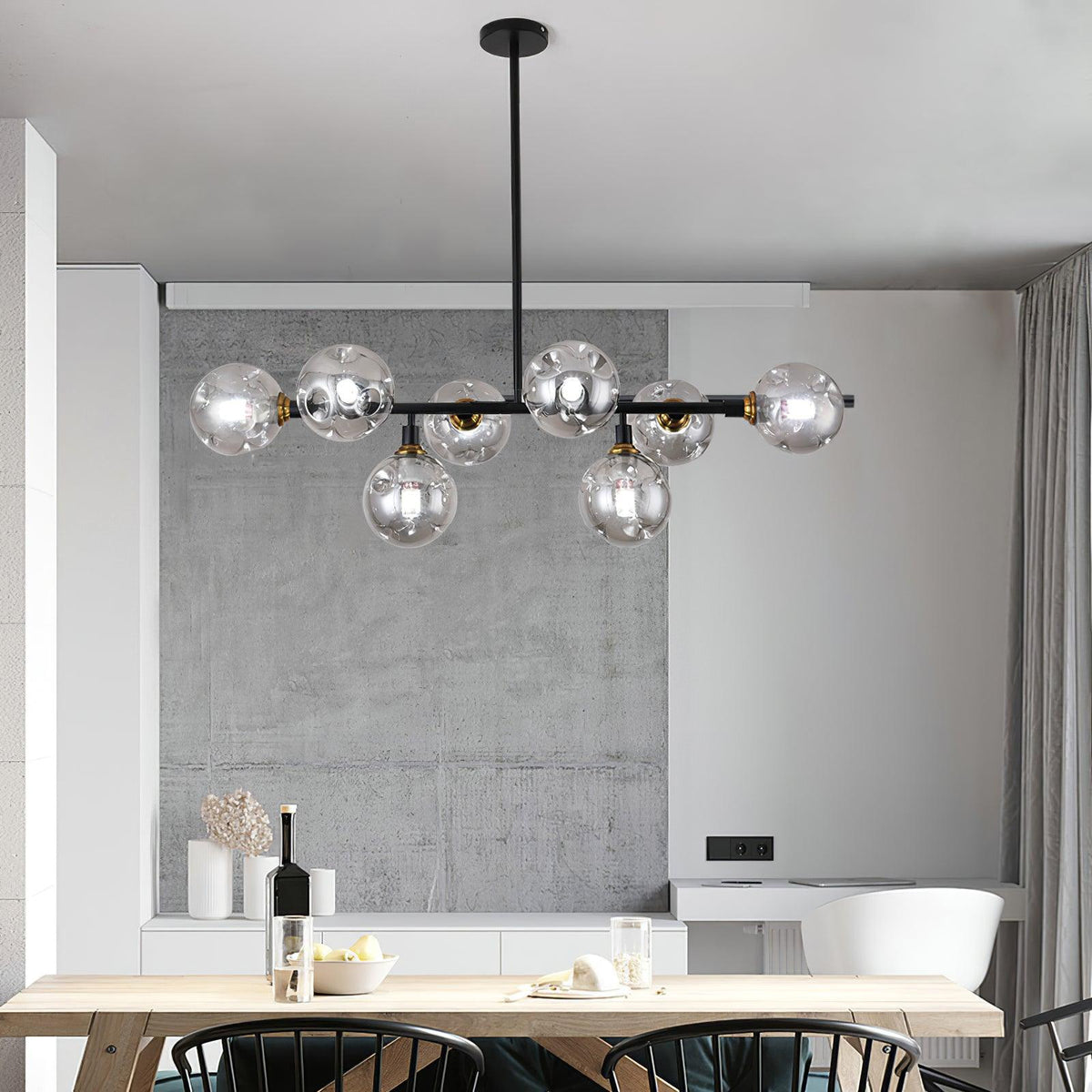 Velaiel Chandelier Glass and Metal