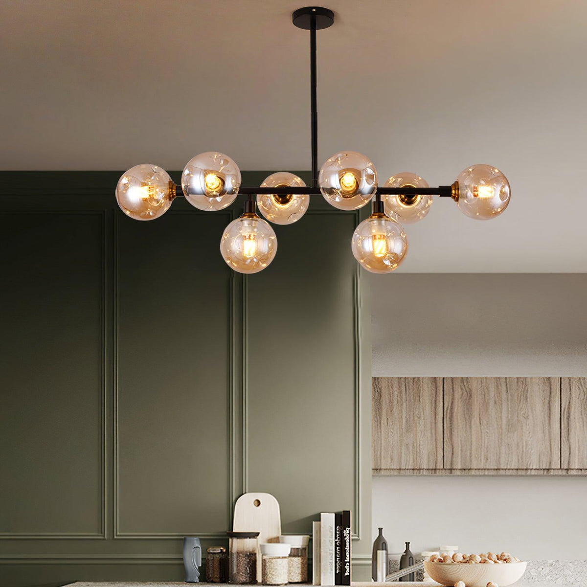 Velaiel Chandelier Glass and Metal