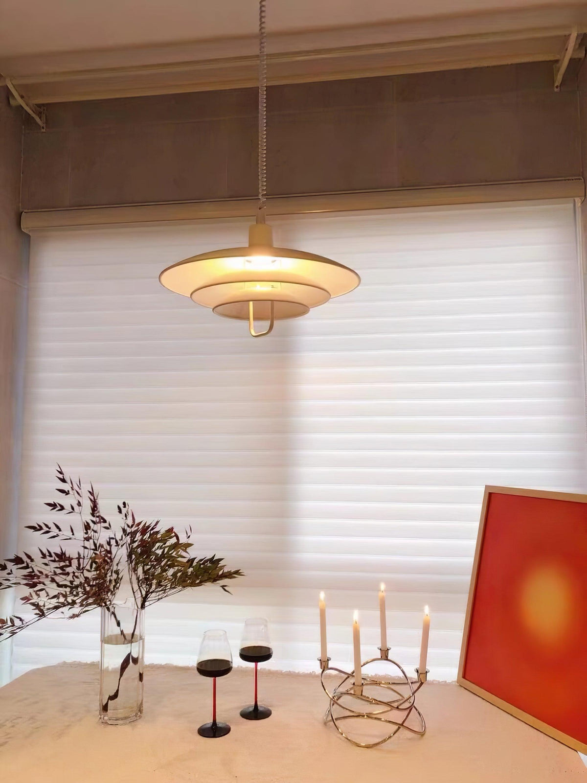 Divor Aluminum Glam Pendant Lamp