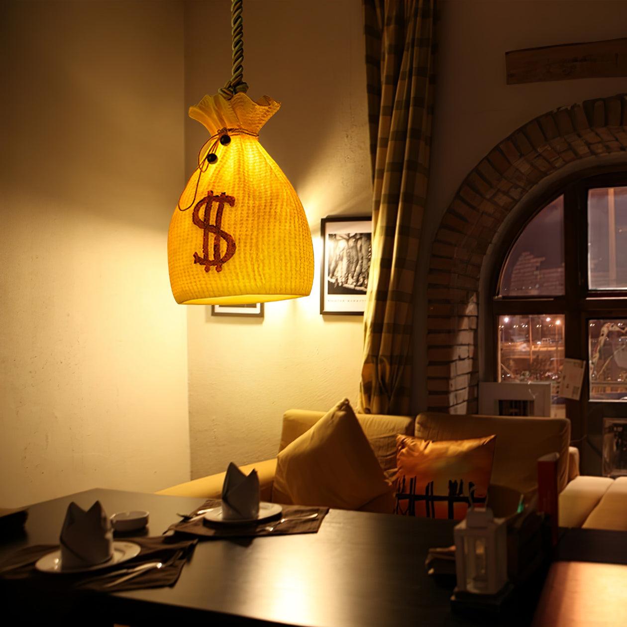 Firten Art Unique Pouch Resin Pendant Lamp