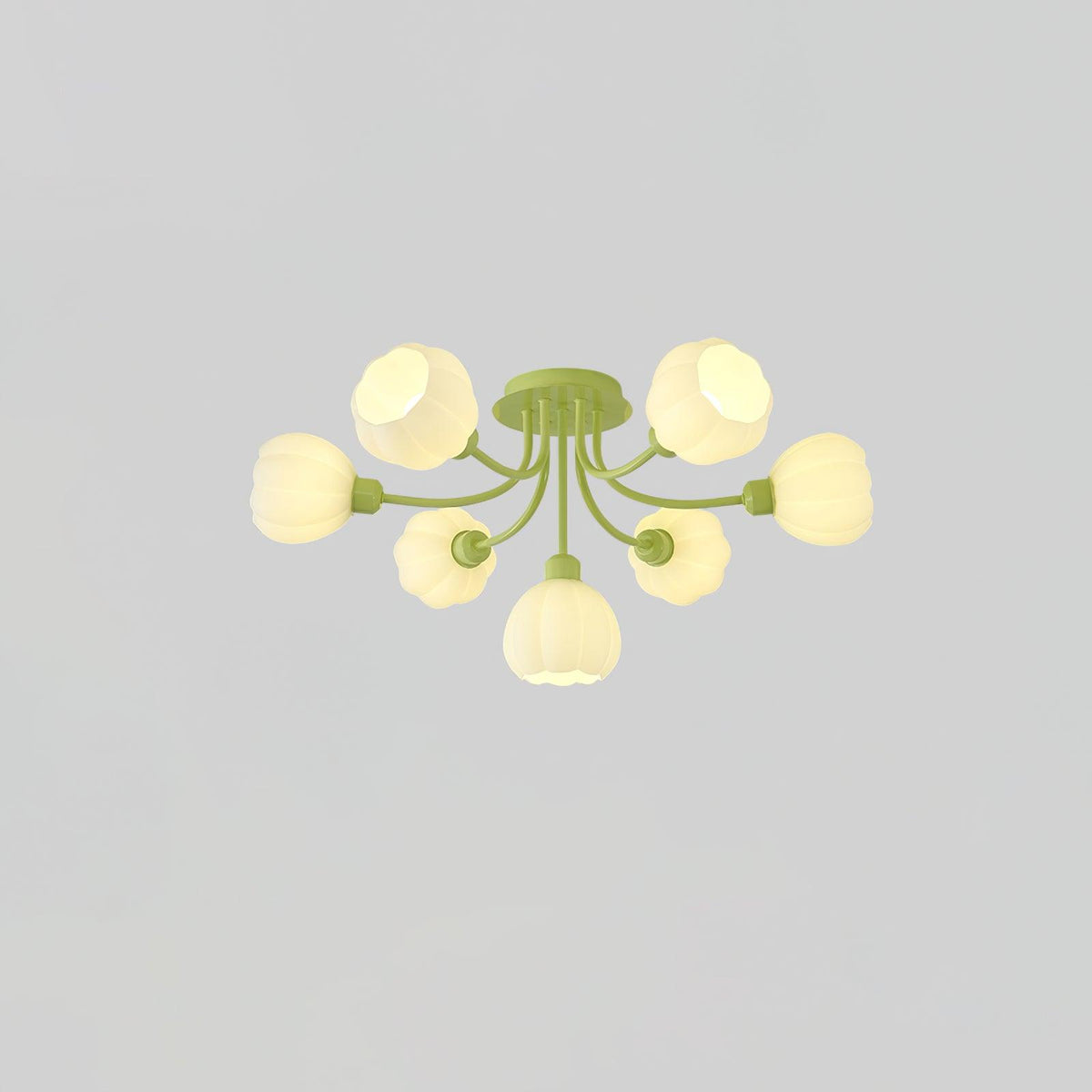 Zenorarae Elegance Matcha Glass Ceiling Lamp