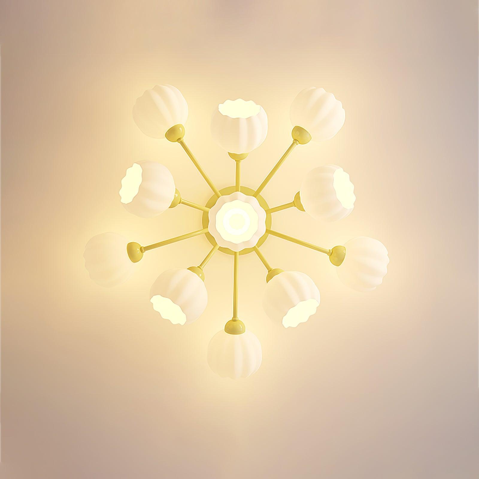 Zenorarae Elegance Matcha Glass Ceiling Lamp