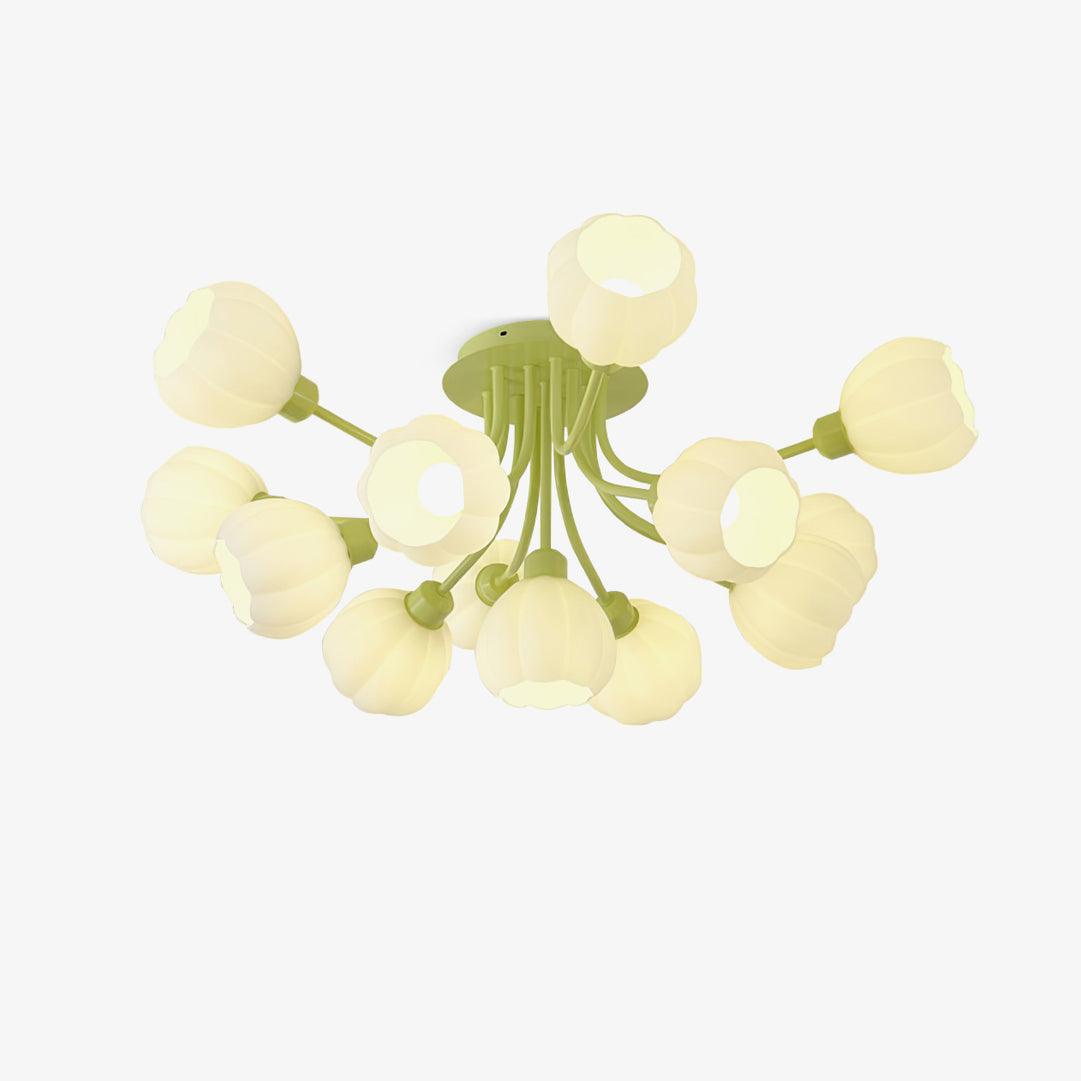 Zenorarae Elegance Matcha Glass Ceiling Lamp