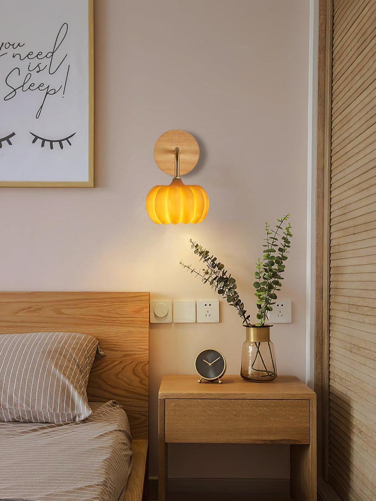 Vilorel Individual Creativity Pumpkin Wall Light
