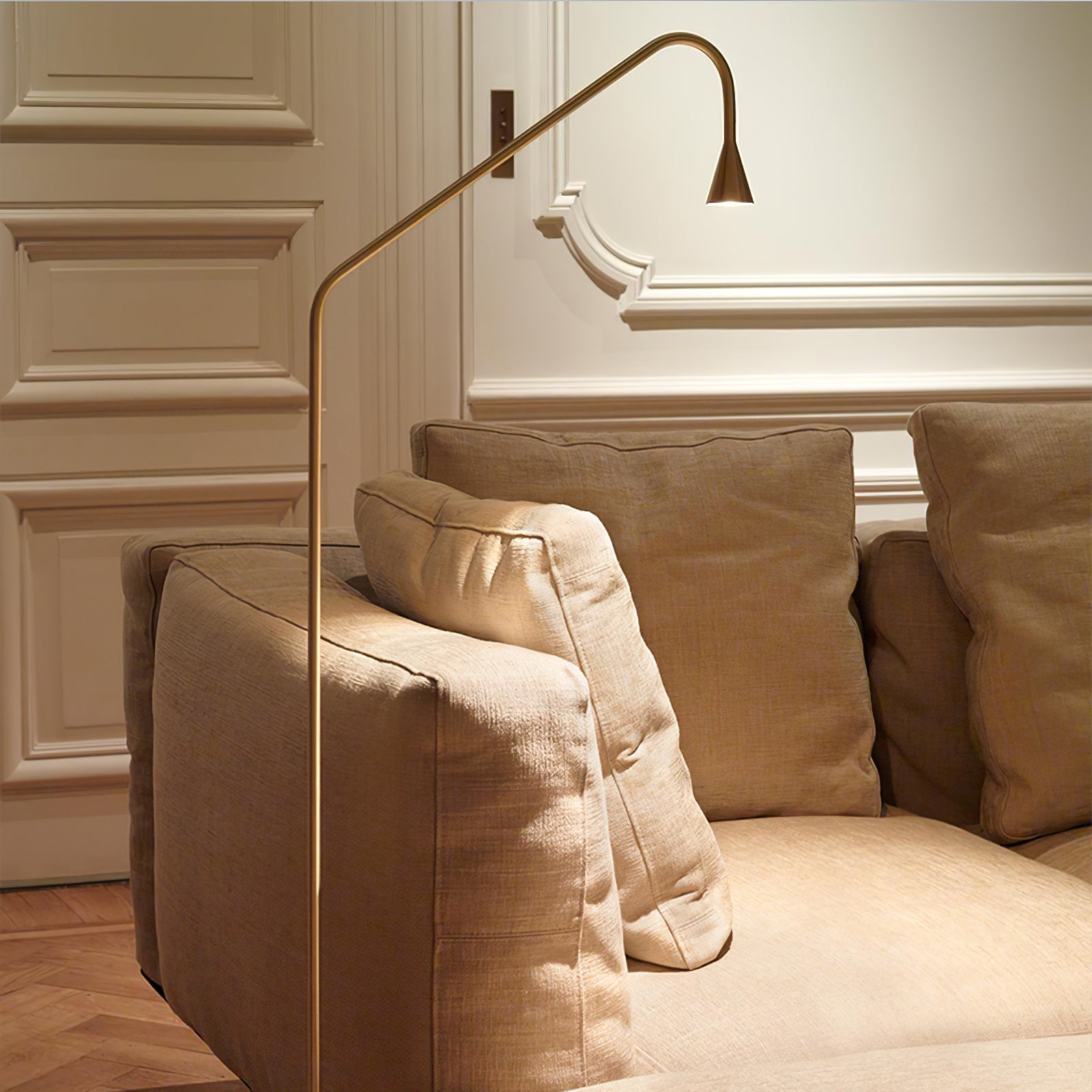 Arc Modern Gold Floor Lamp
