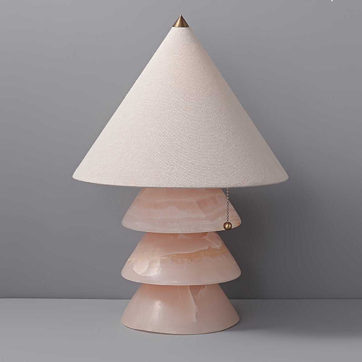 Pyramid Retro Marble Table Lamp