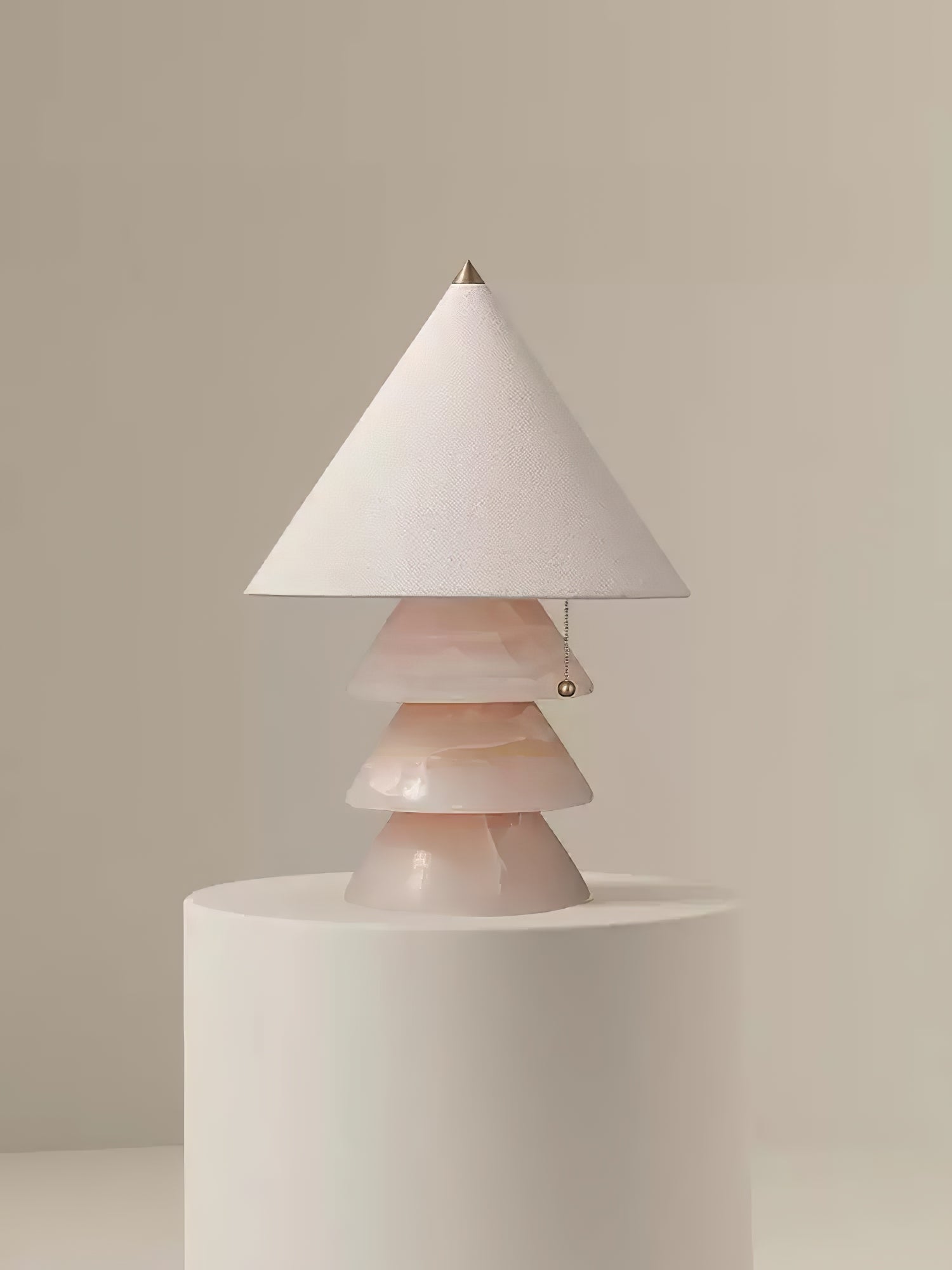 Pyramid Retro Marble Table Lamp