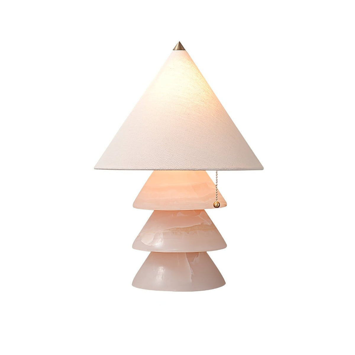 Pyramid Retro Marble Table Lamp