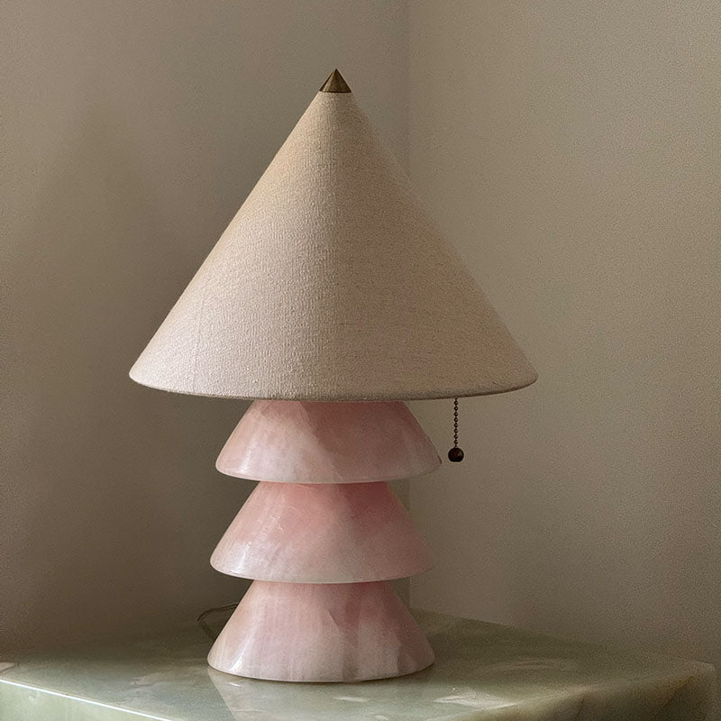 Pyramid Retro Marble Table Lamp