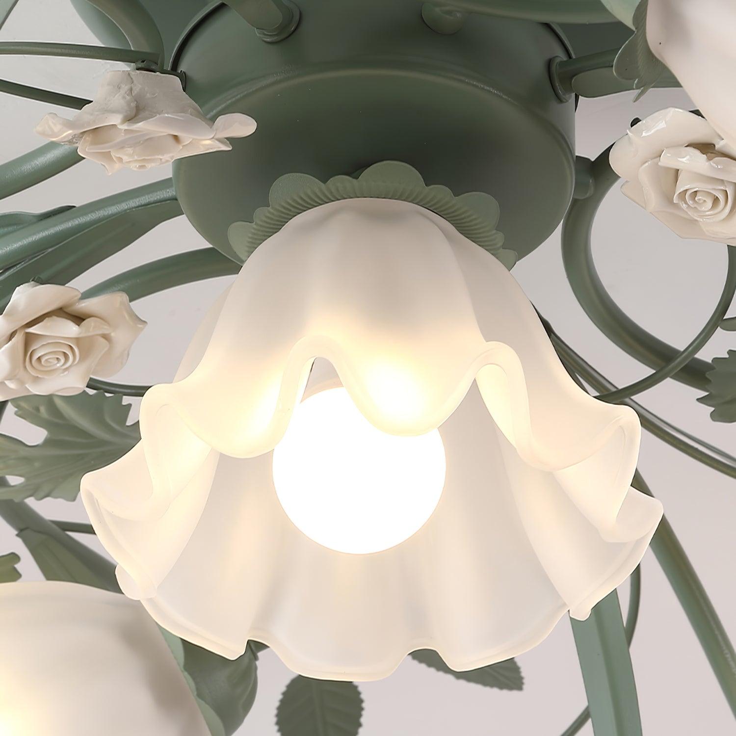 Nylirir Unique Art Classic Ceramics Ceiling Lamp