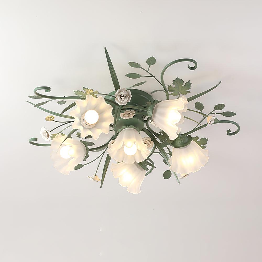 Nylirir Unique Art Classic Ceramics Ceiling Lamp