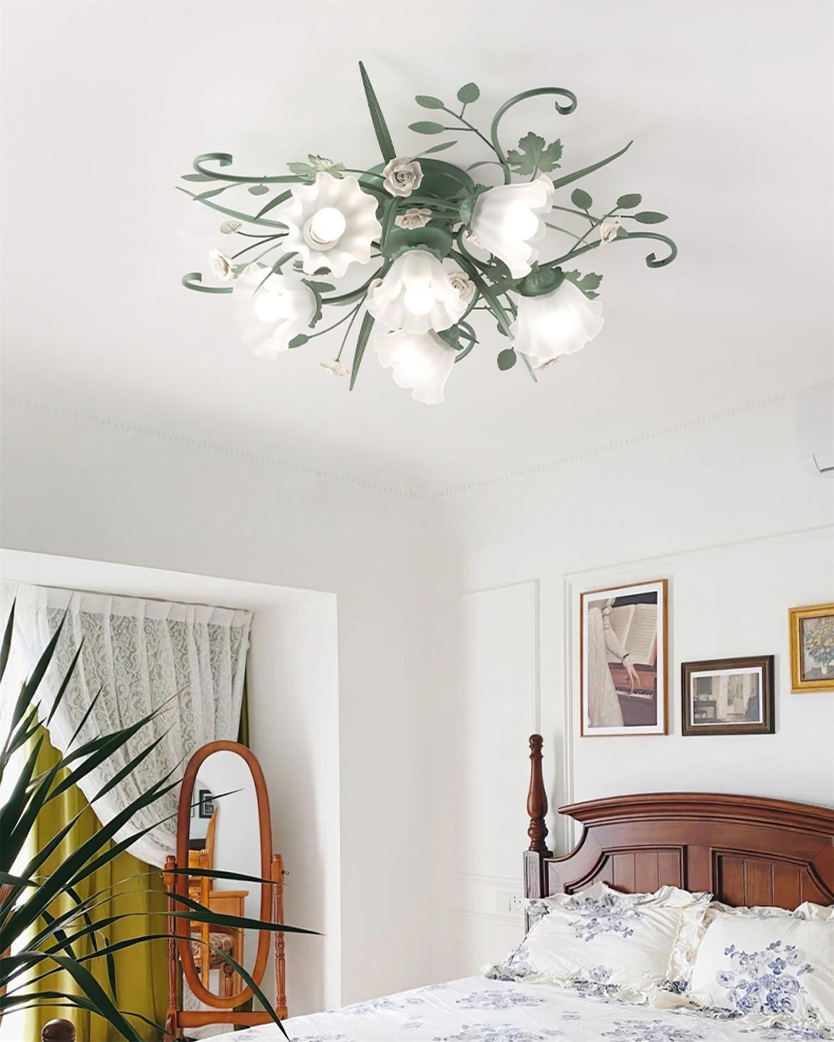 Nylirir Unique Art Classic Ceramics Ceiling Lamp