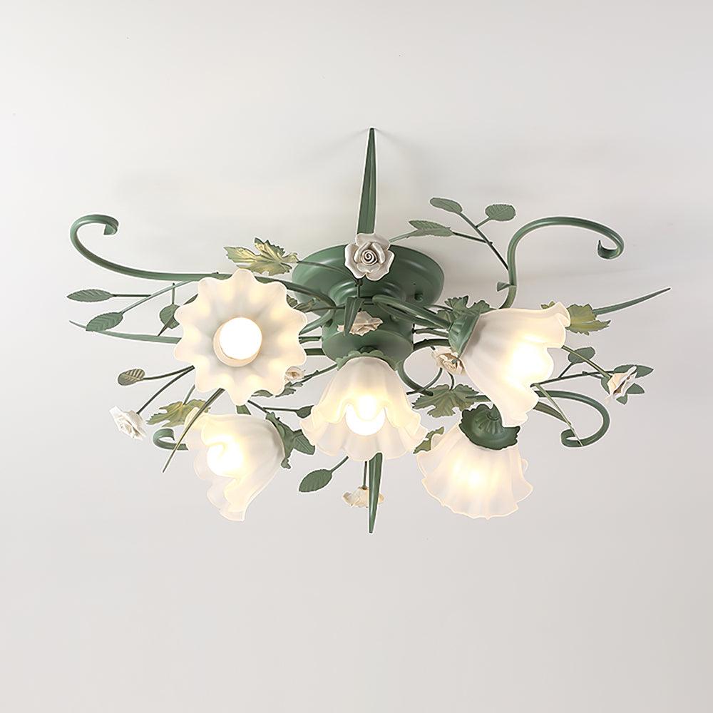 Nylirir Unique Art Classic Ceramics Ceiling Lamp