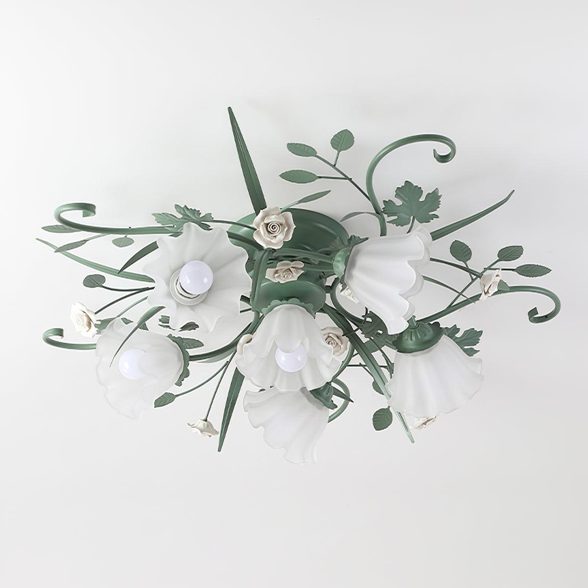 Nylirir Unique Art Classic Ceramics Ceiling Lamp