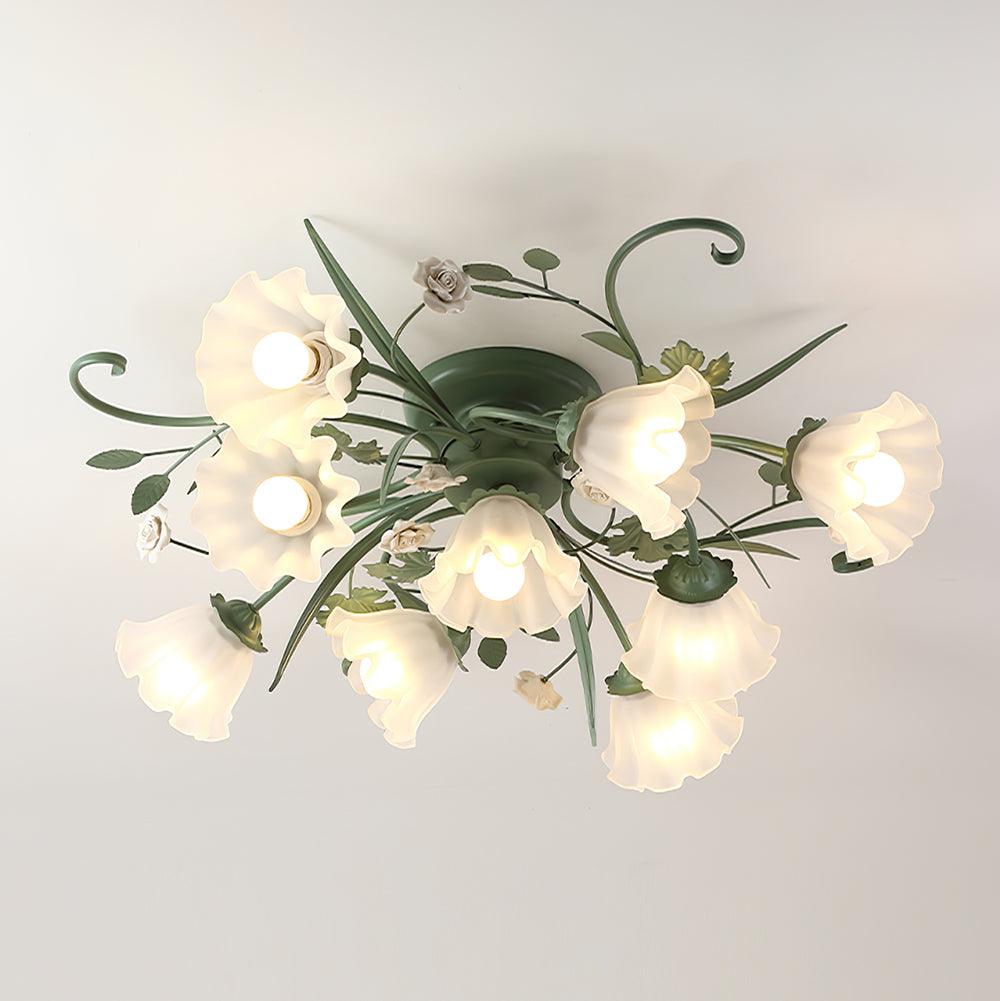Nylirir Unique Art Classic Ceramics Ceiling Lamp