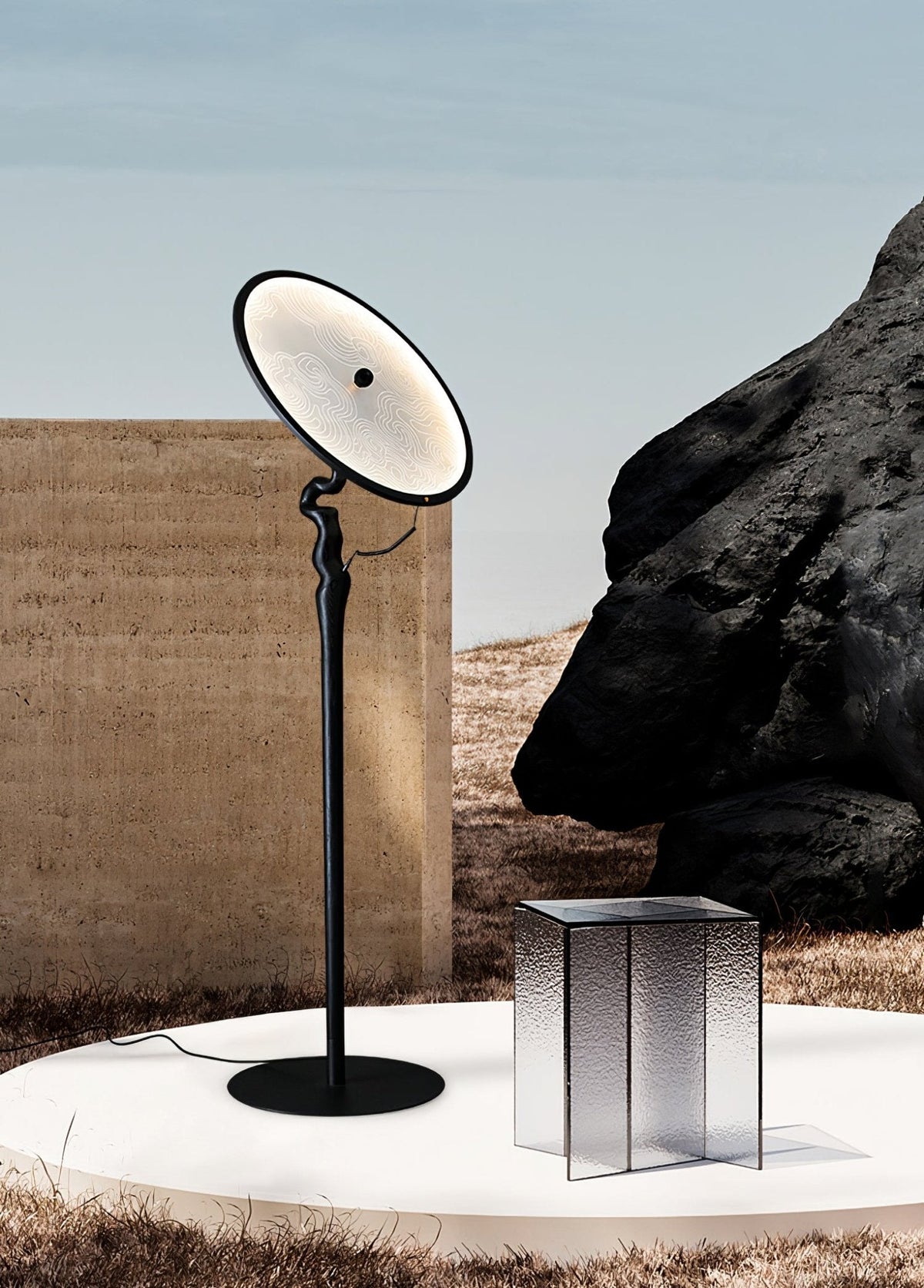 Evliriel Artistic Wood Floor Lamp