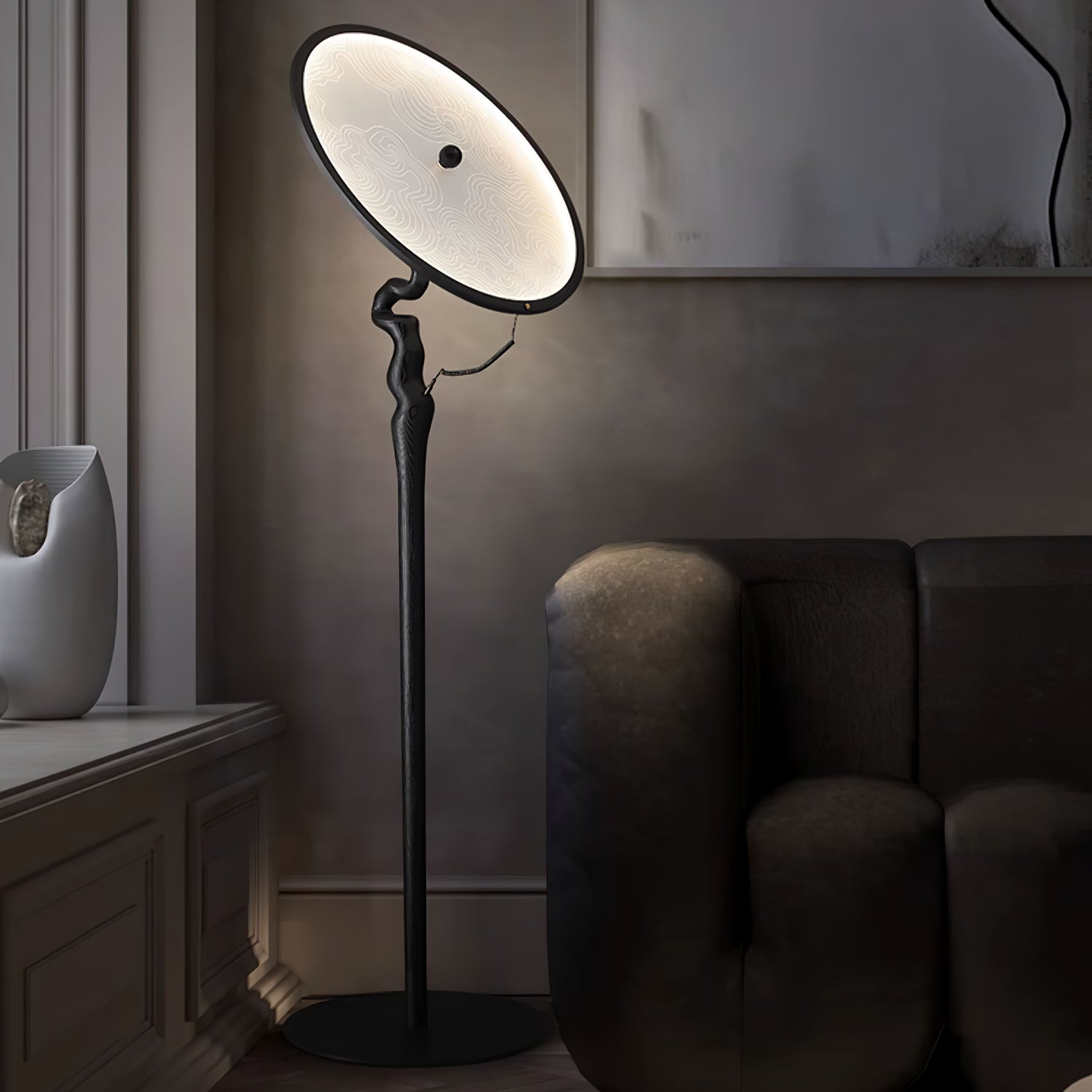 Evliriel Artistic Wood Floor Lamp