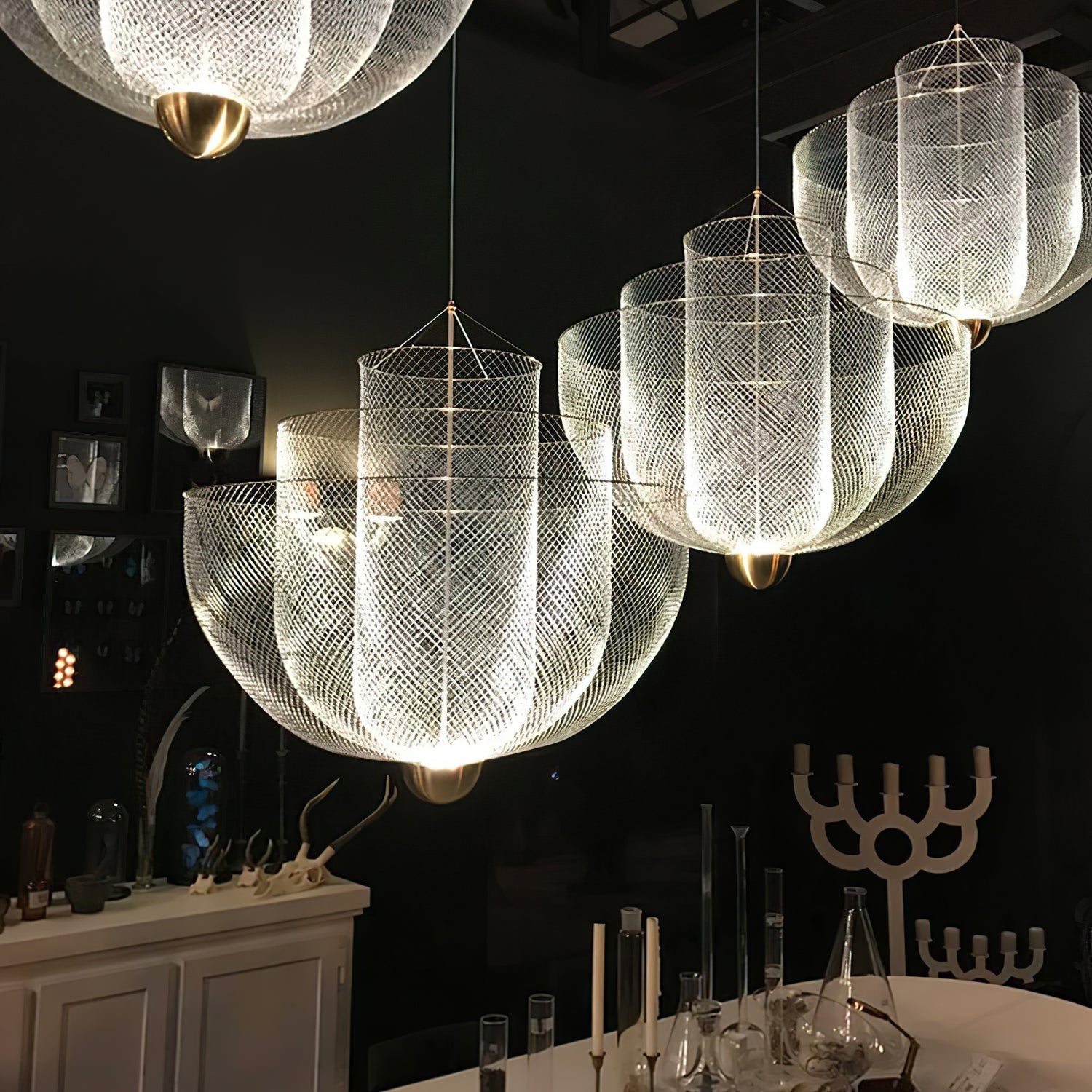 Terielissa Chandelier Meshmatics Hanging Radiant