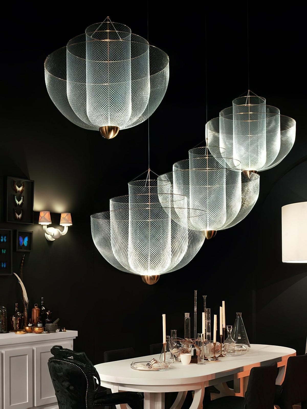 Terielissa Chandelier Meshmatics Hanging Radiant
