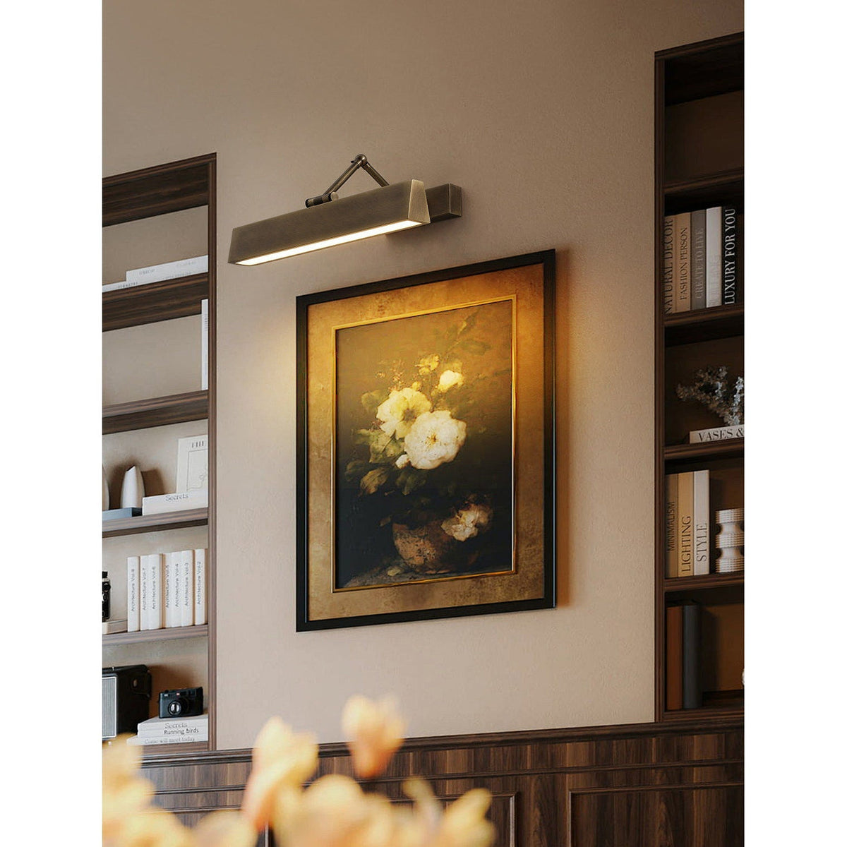 Auraraine Brass Rotating Wall Sconce