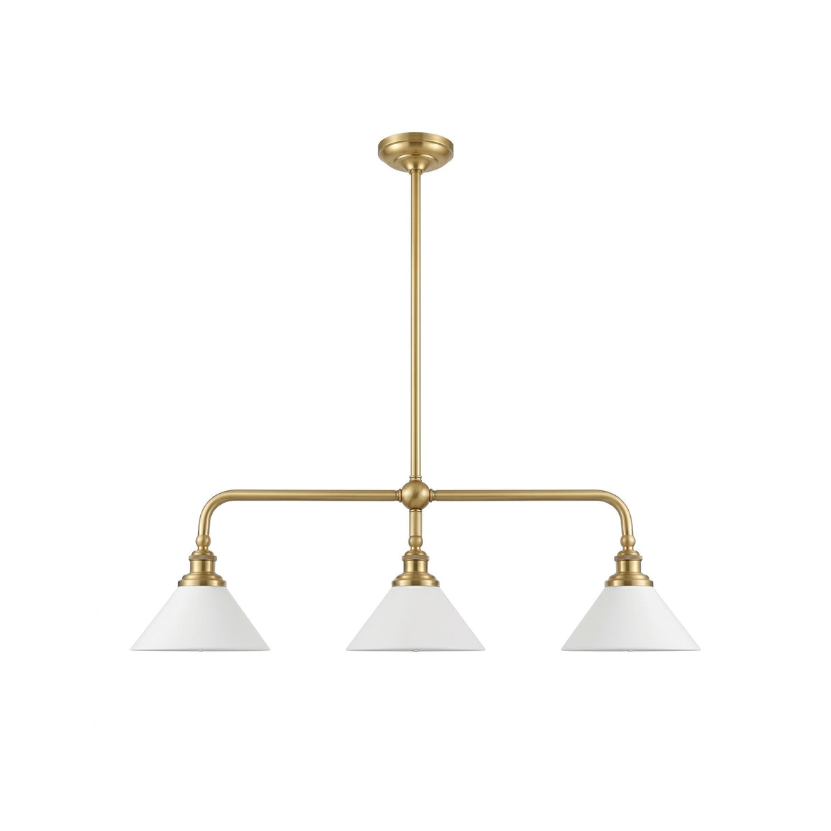 Oriivaria Brass Elegance Chandelier 3 Heads