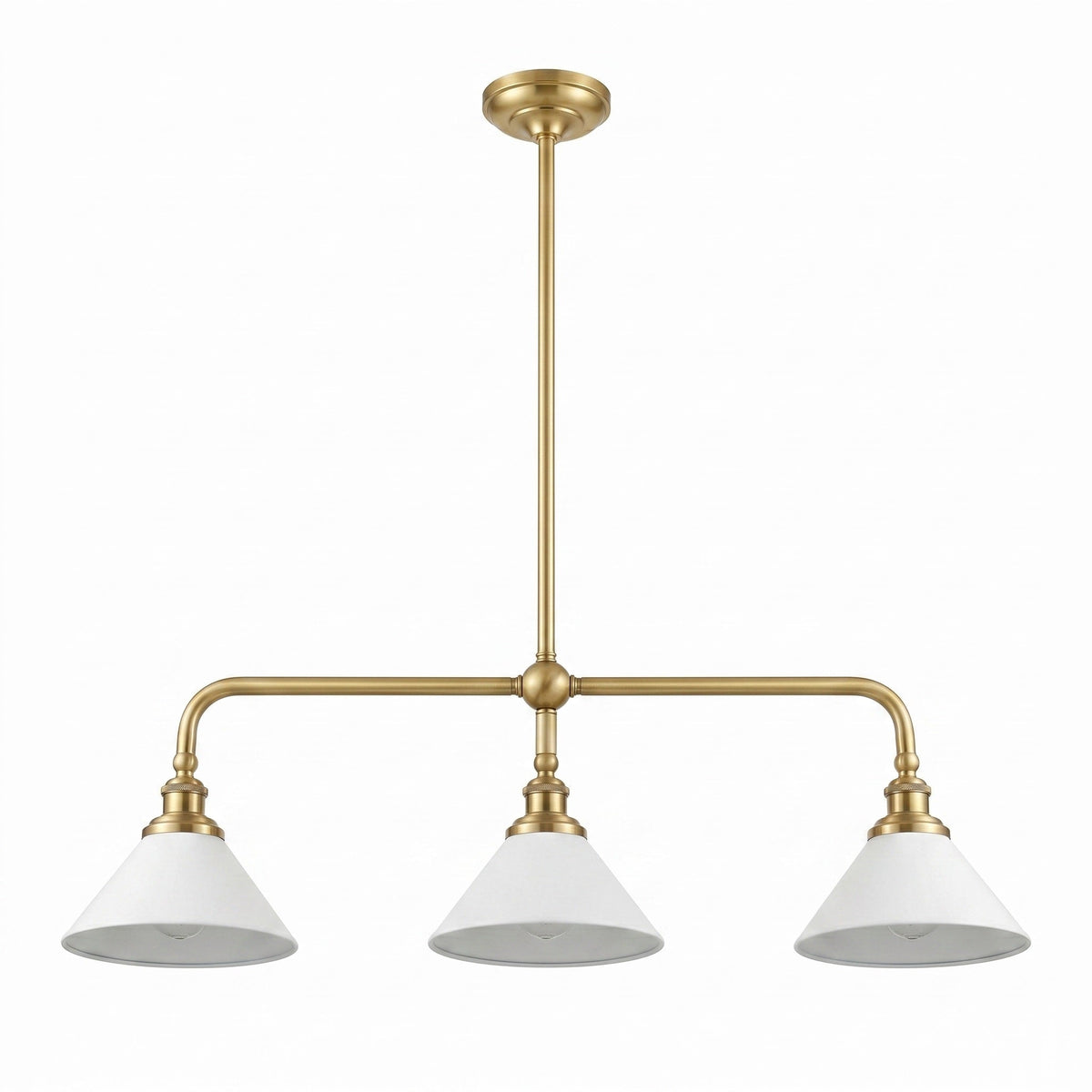 Oriivaria Brass Elegance Chandelier 3 Heads