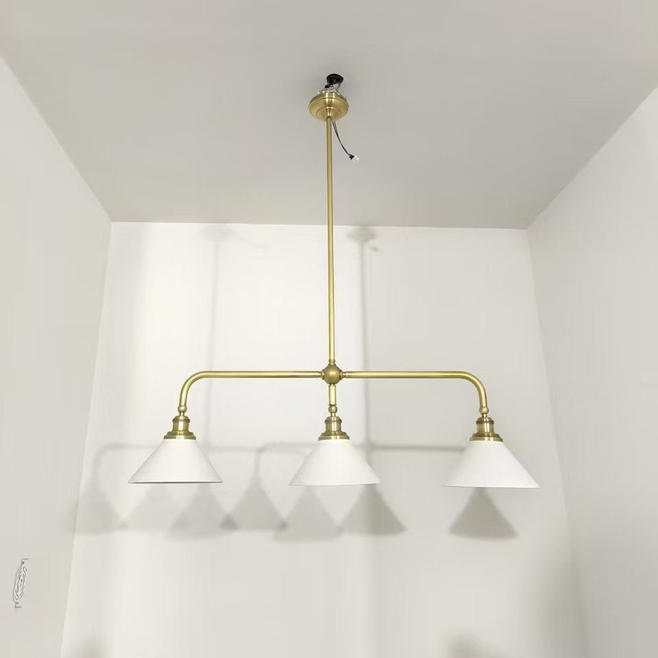 Oriivaria Brass Elegance Chandelier 3 Heads