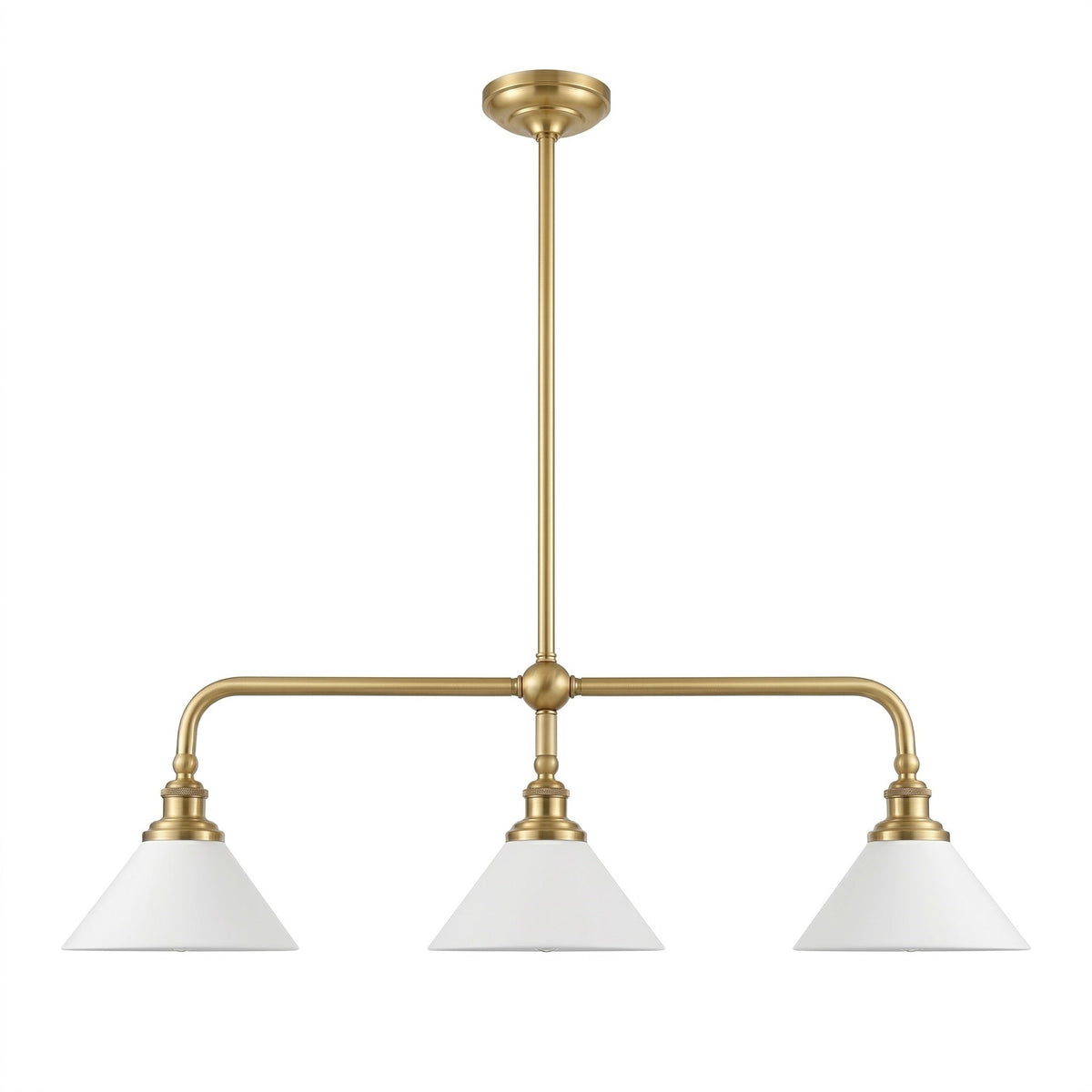 Oriivaria Brass Elegance Chandelier 3 Heads