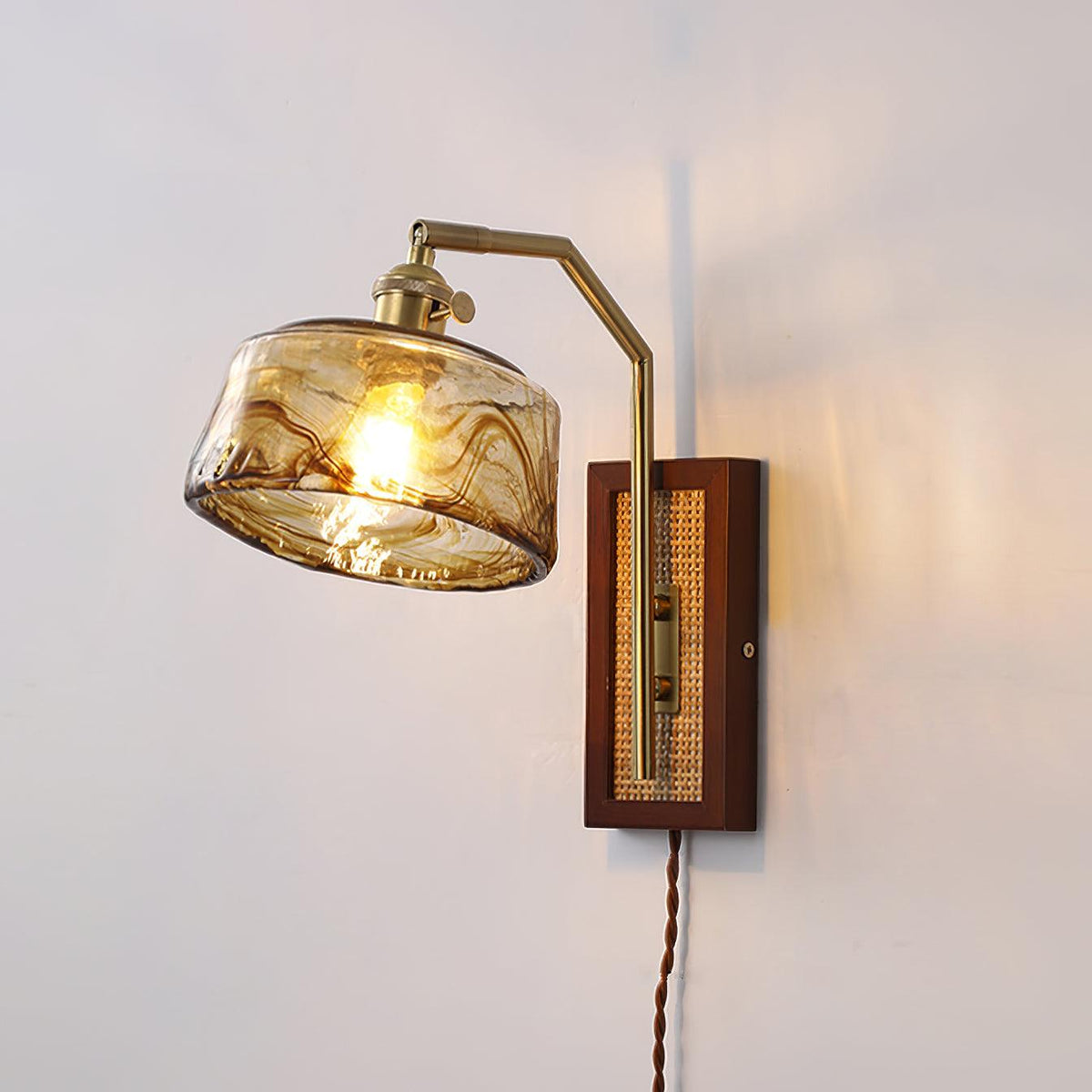Brix Premium Nordic Art Glass Bamboo Wall Lamp