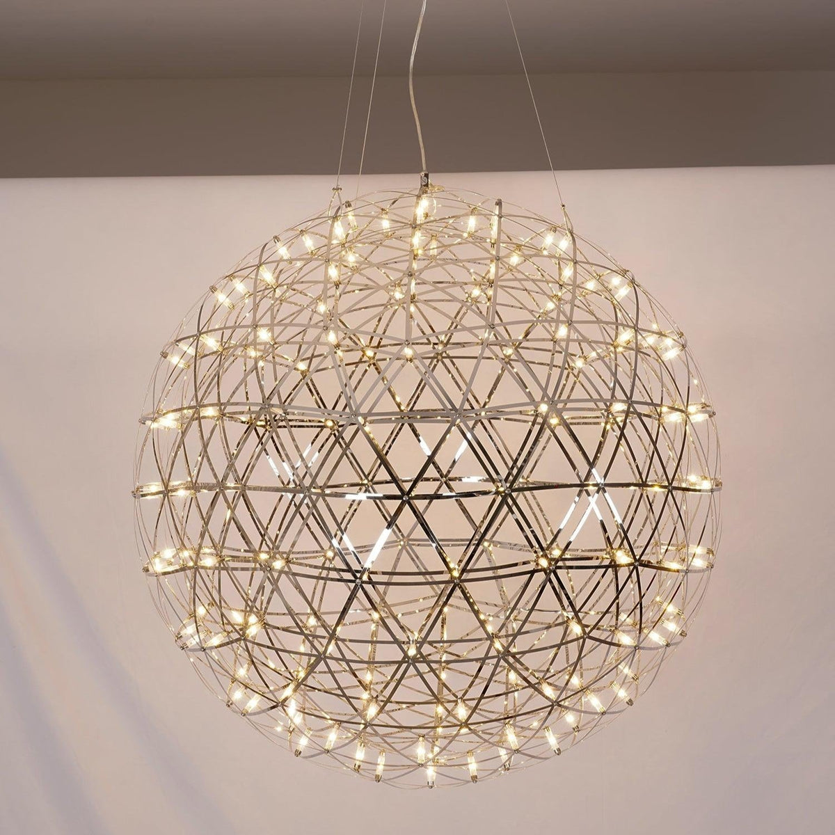 Delcourt Silver Spark Ball Pendant Light