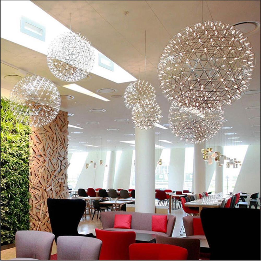 Delcourt Silver Spark Ball Pendant Light