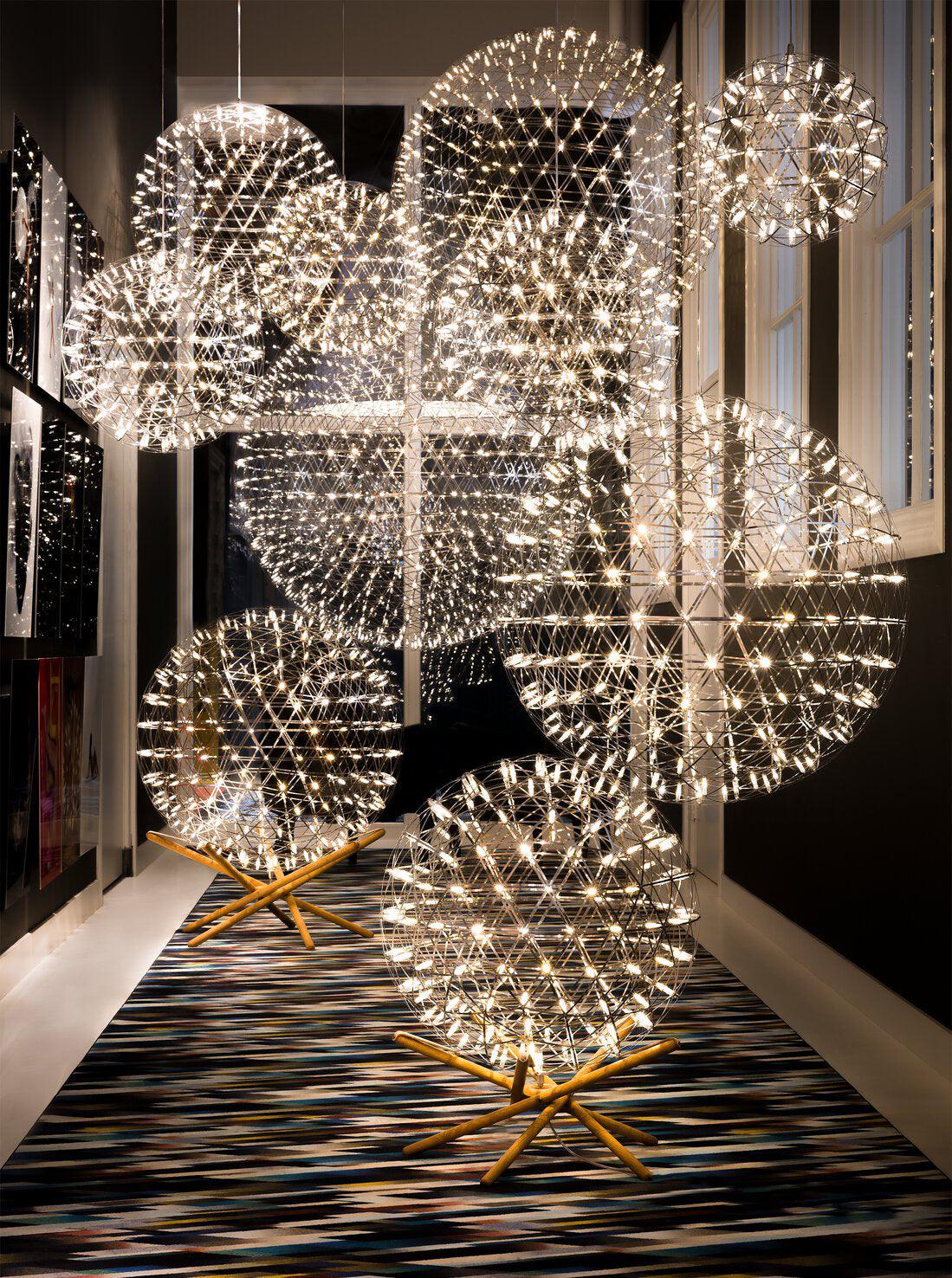 Delcourt Silver Spark Ball Pendant Light