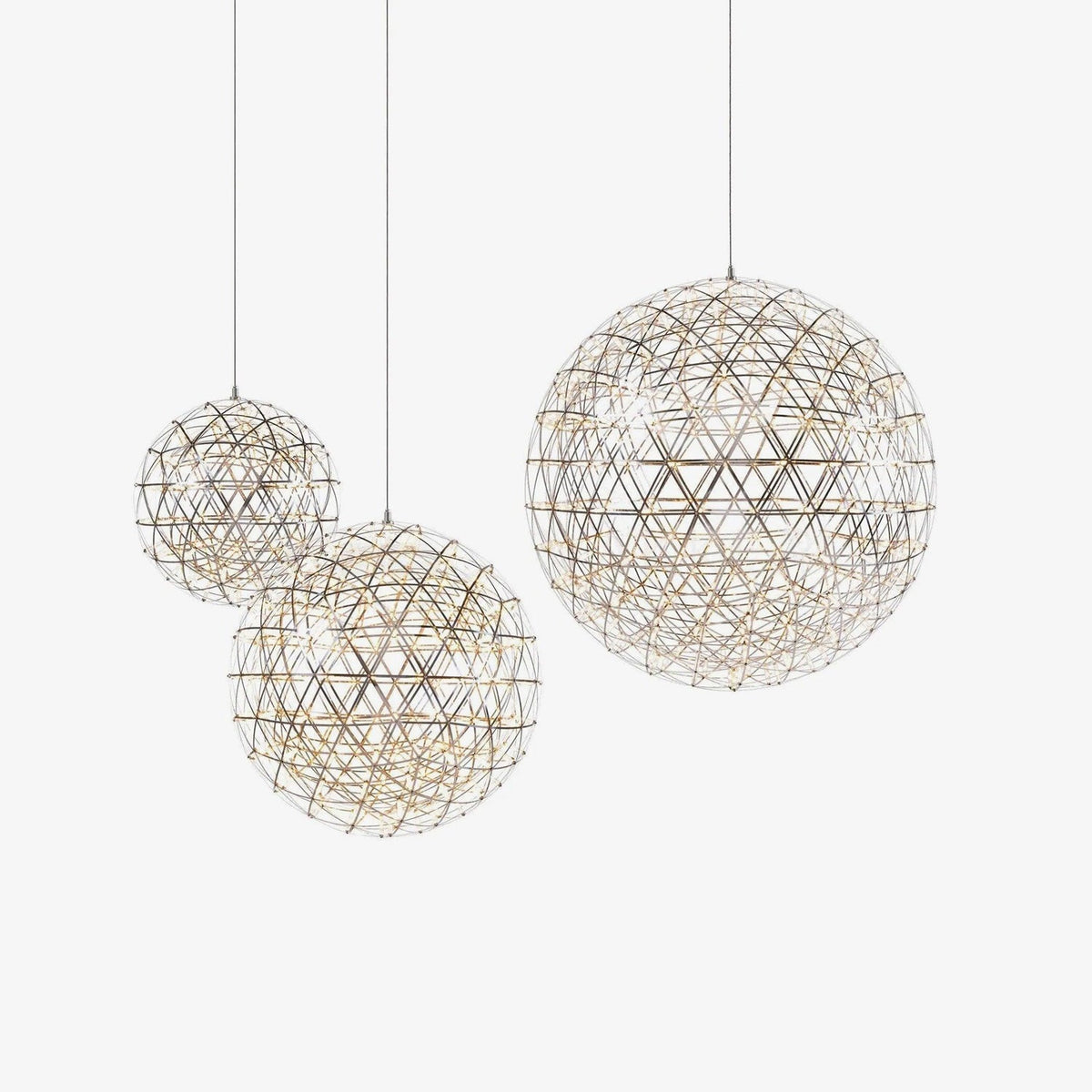 Delcourt Silver Spark Ball Pendant Light