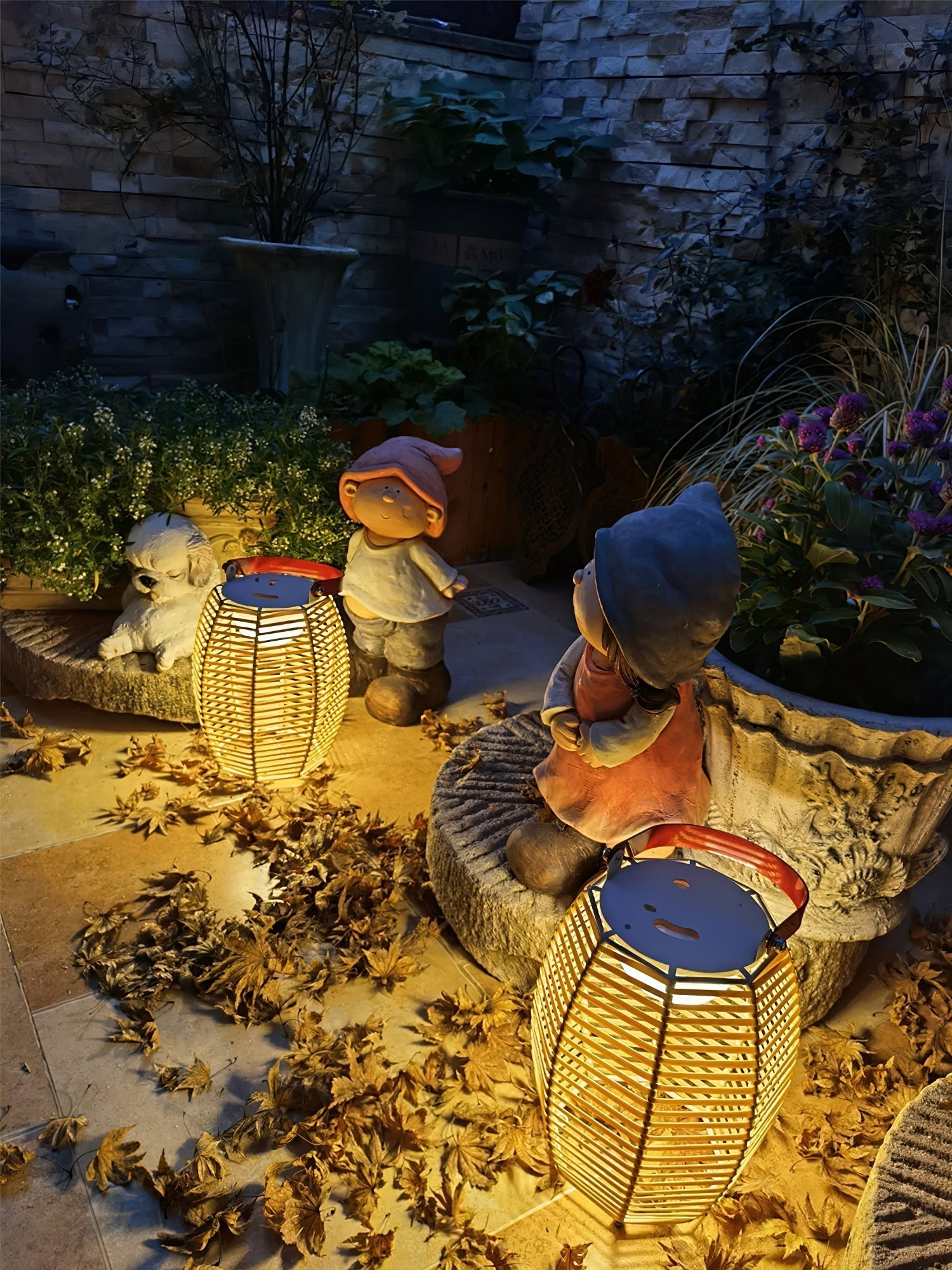 Olraeil Rattan Floor Lantern