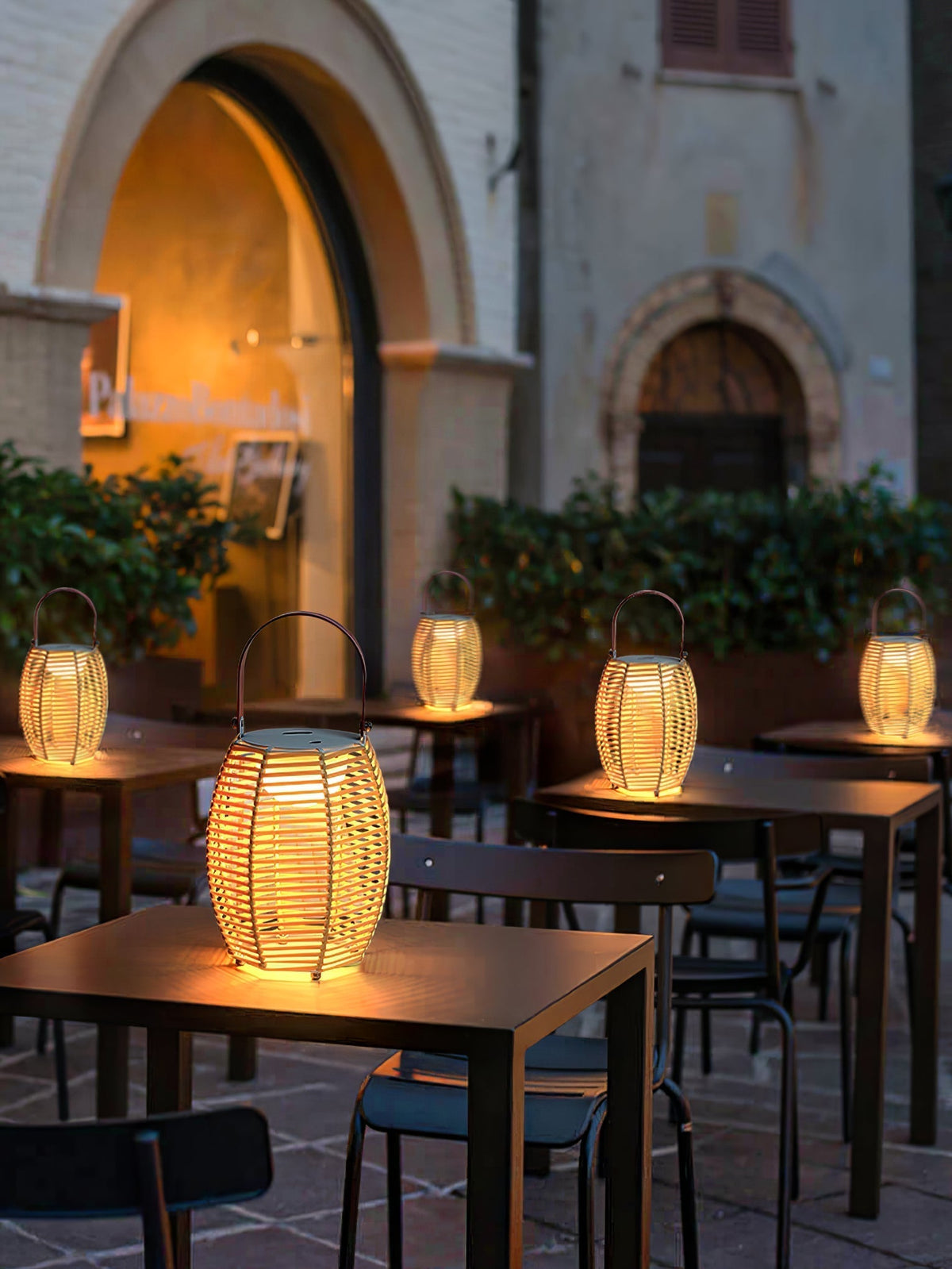 Olraeil Rattan Floor Lantern