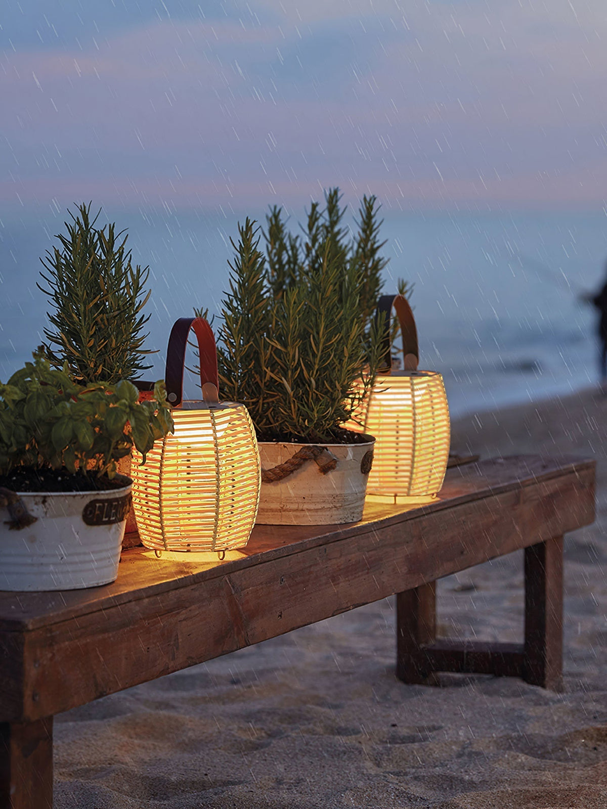 Olraeil Rattan Floor Lantern