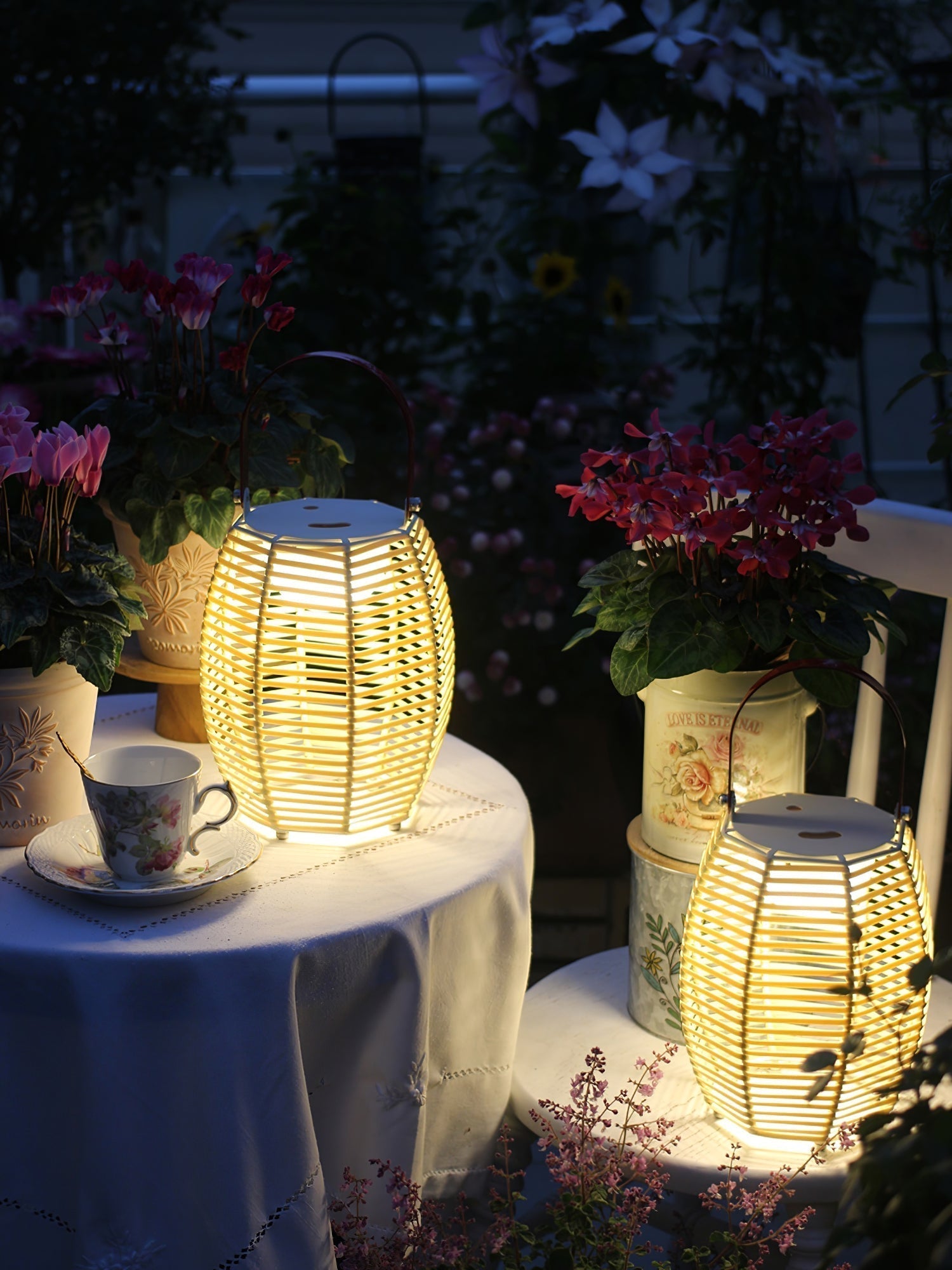 Olraeil Rattan Floor Lantern