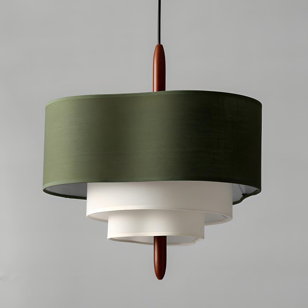 Ophel Green Fabric Pendant Lamp - Neutral Decor
