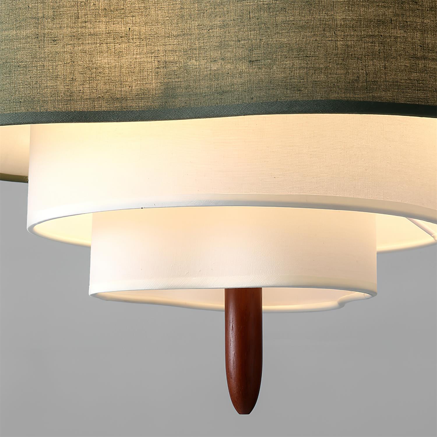 Ophel Green Fabric Pendant Lamp - Neutral Decor