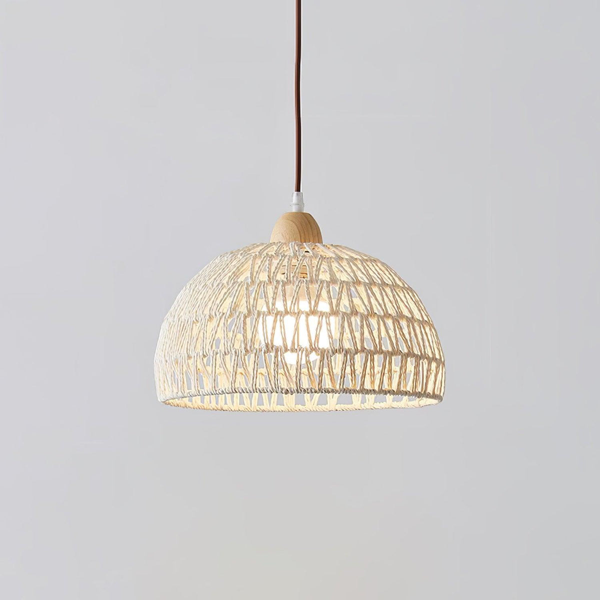 Calyran Rattan Wood Pendant Lamp