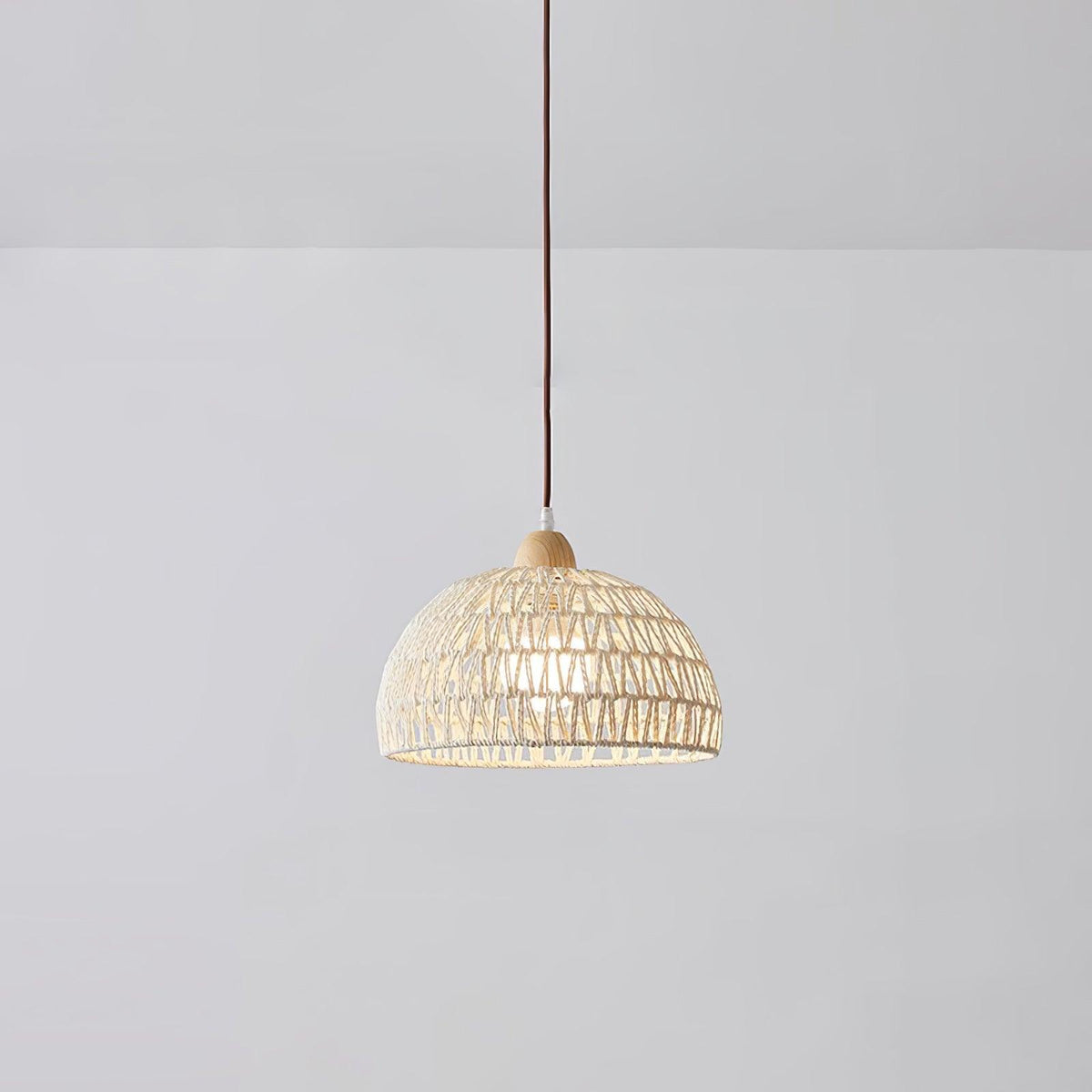 Calyran Rattan Wood Pendant Lamp