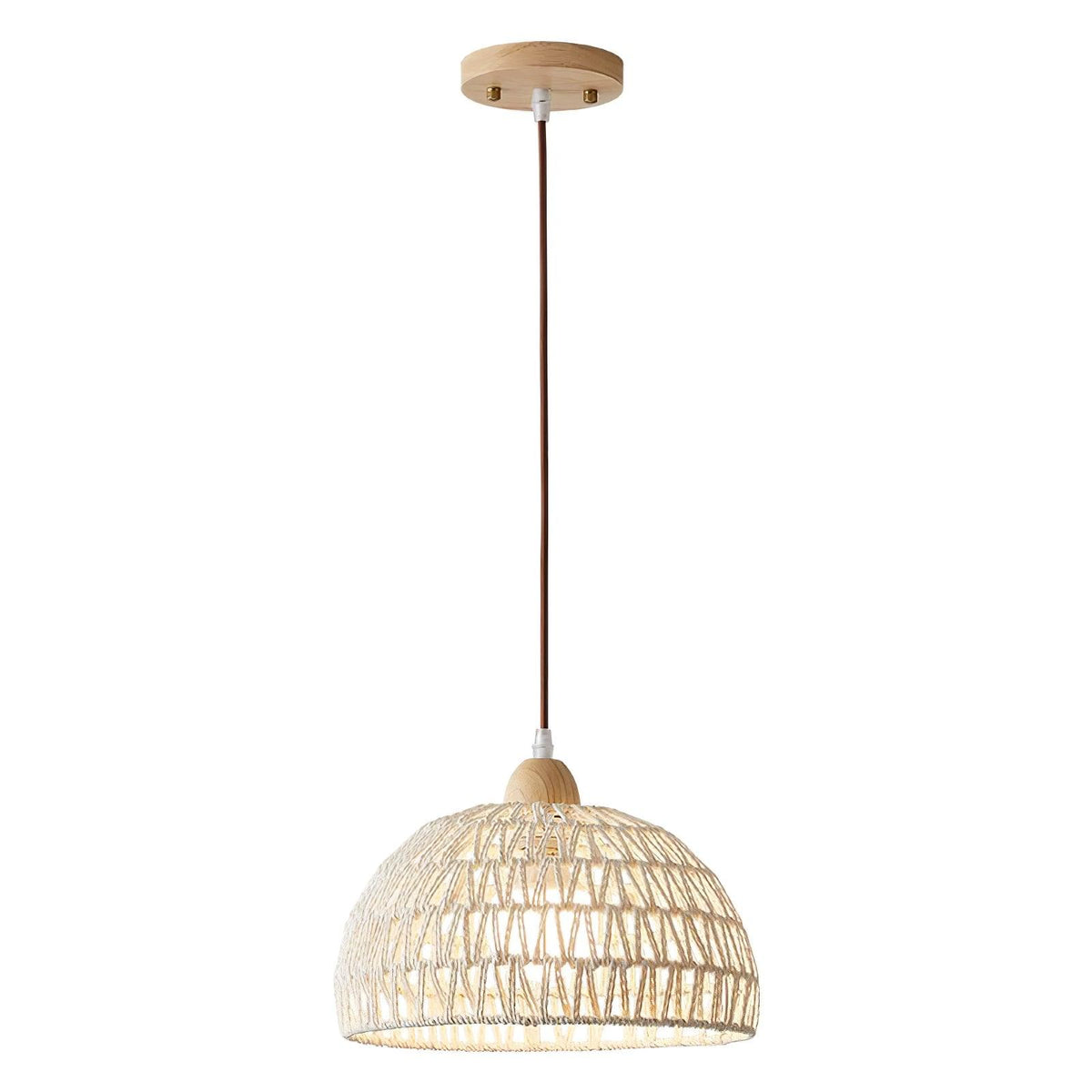 Calyran Rattan Wood Pendant Lamp