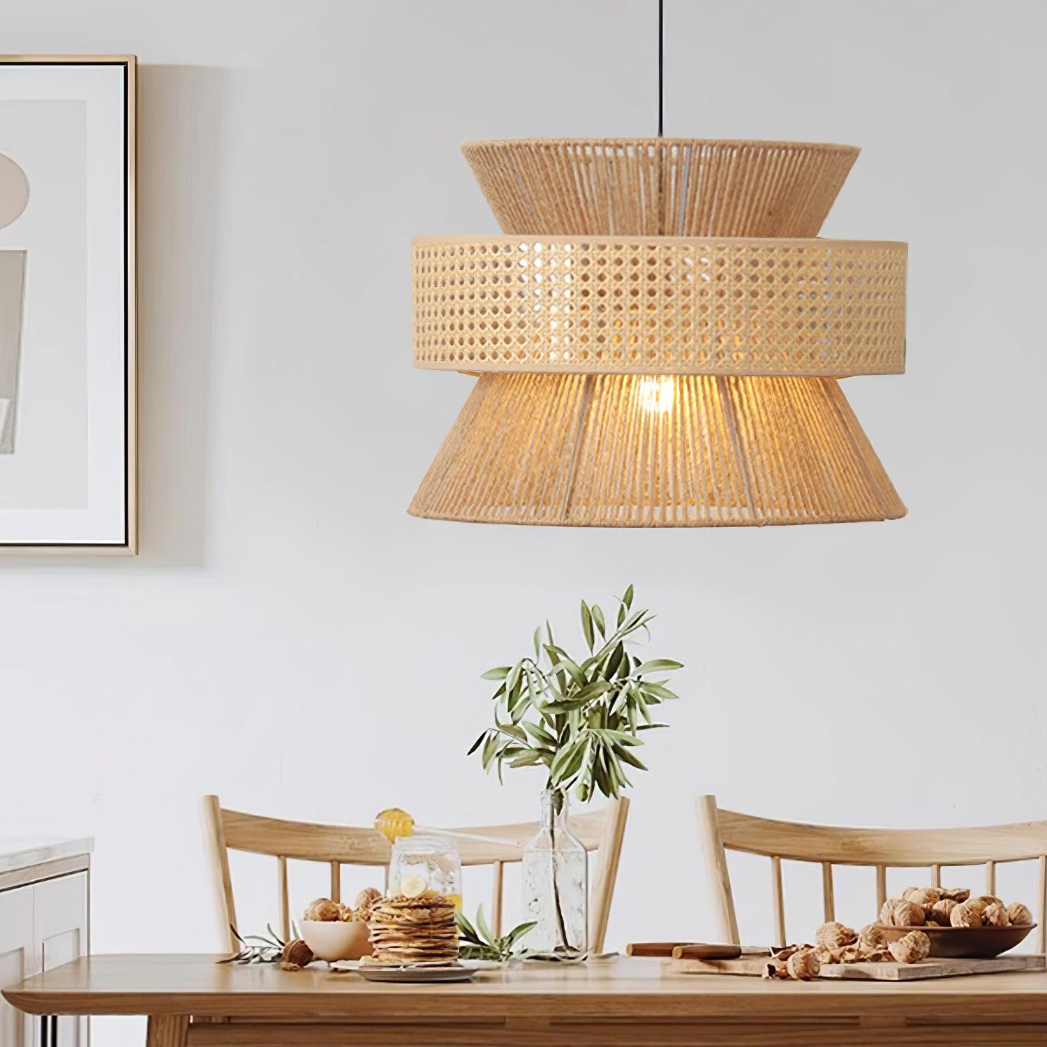Aria Bohemian Bamboo Pendant Lamp