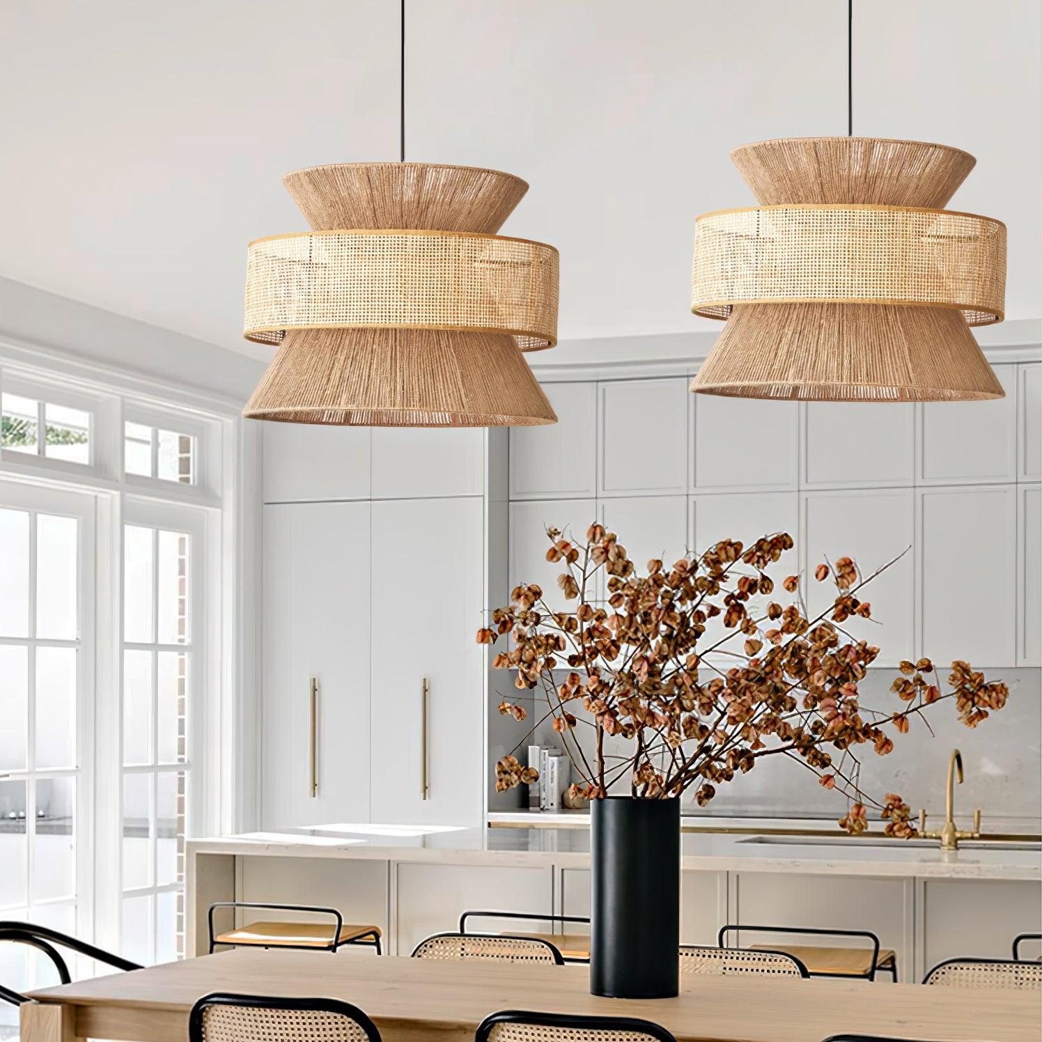 Aria Bohemian Bamboo Pendant Lamp