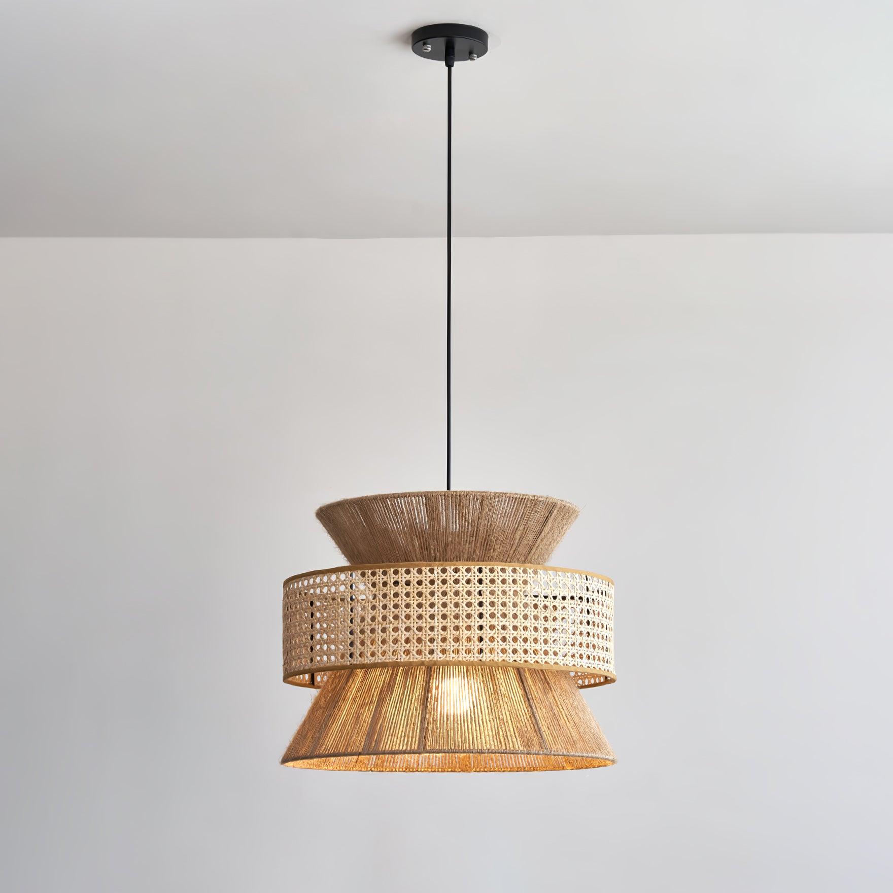 Aria Bohemian Bamboo Pendant Lamp