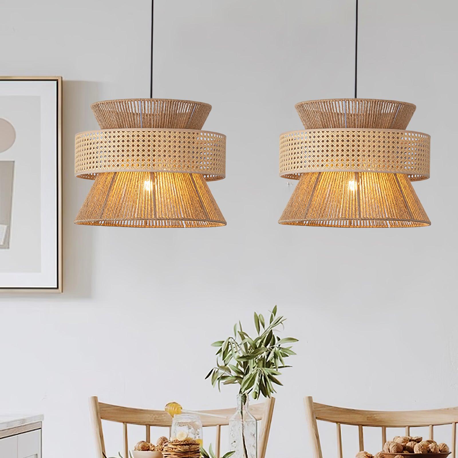 Aria Bohemian Bamboo Pendant Lamp