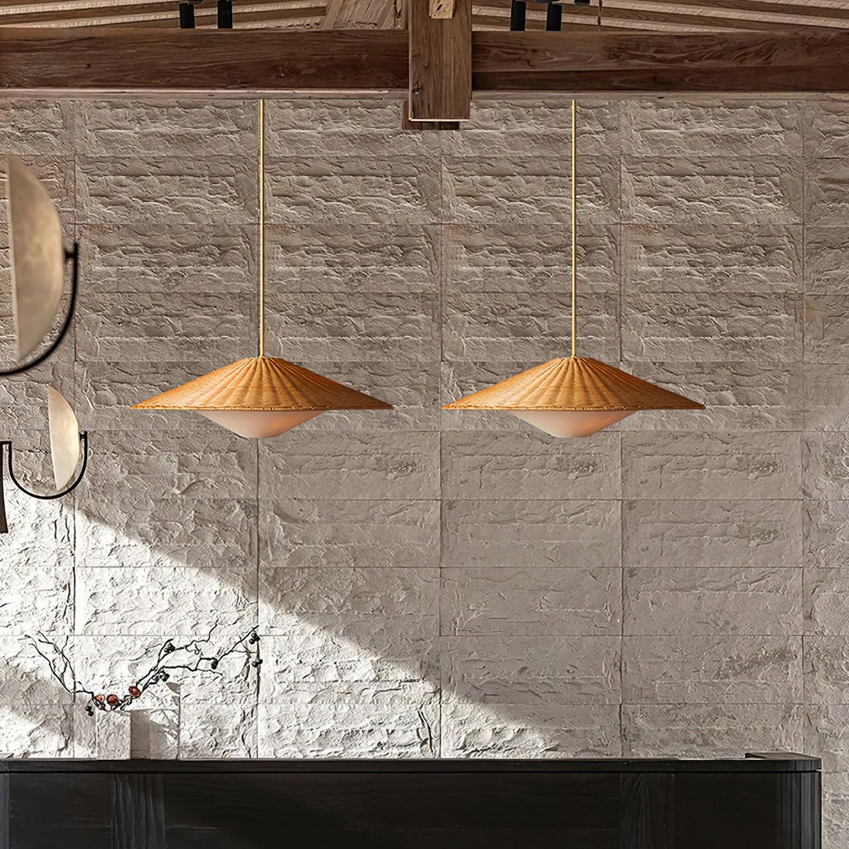 Kocan Rattan Minimalistic Pendant Light